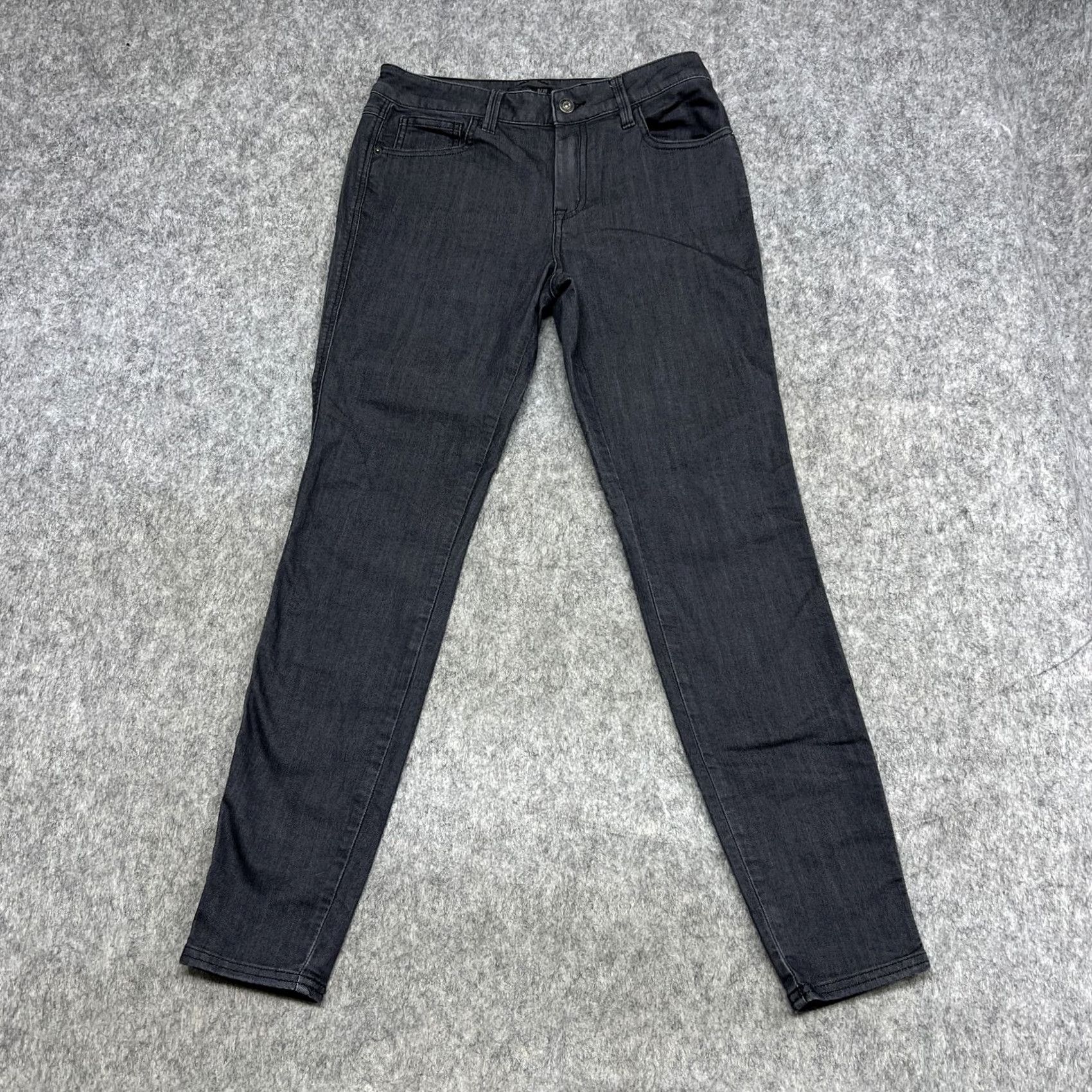 Prana PrAna Jeans Womens 8/29 Gray Dark Wash Mid Rise Skinny Stretch Denim Casual Size 30" / US 8 / IT 44 - 2 Thumbnail