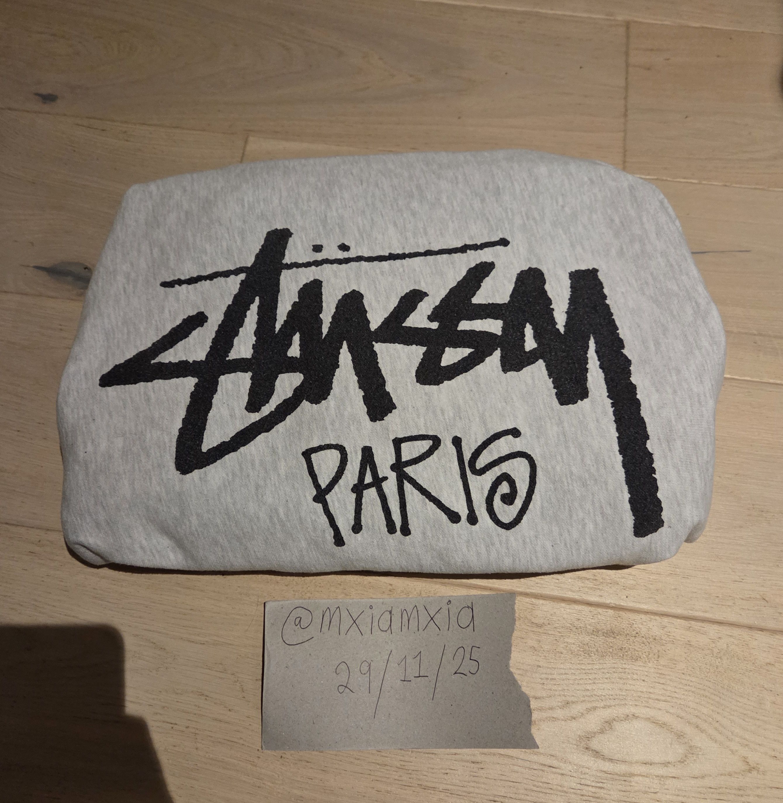 Stussy Stüssy Paris Hoodie Ash Heather Size US XL / EU 56 / 4 - 1 Thumbnail