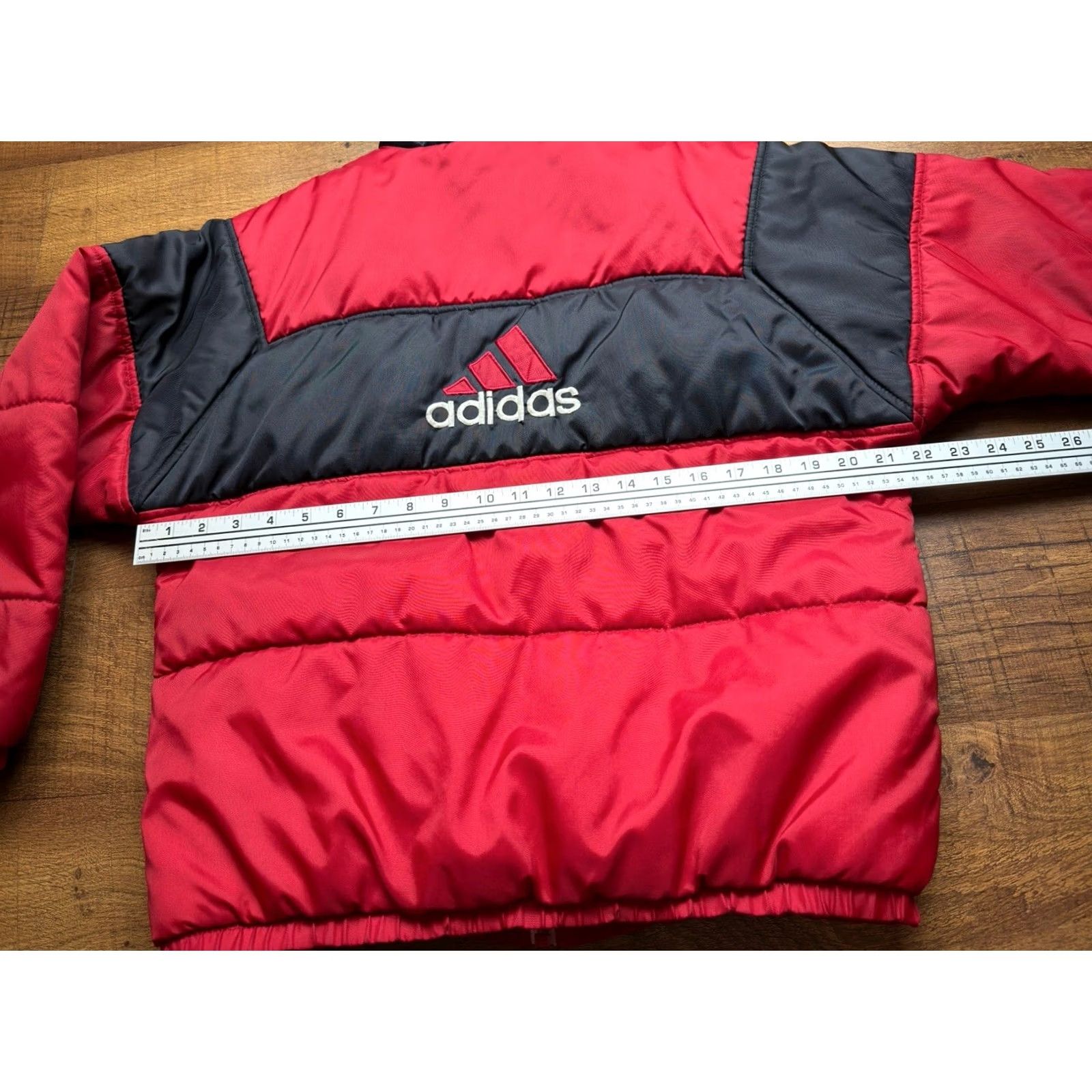 Adidas Vintage Adidas Jacket Mens Large Red / Black Track Puffer Full Zip 90s Size US L / EU 52-54 / 3 - 7 Thumbnail