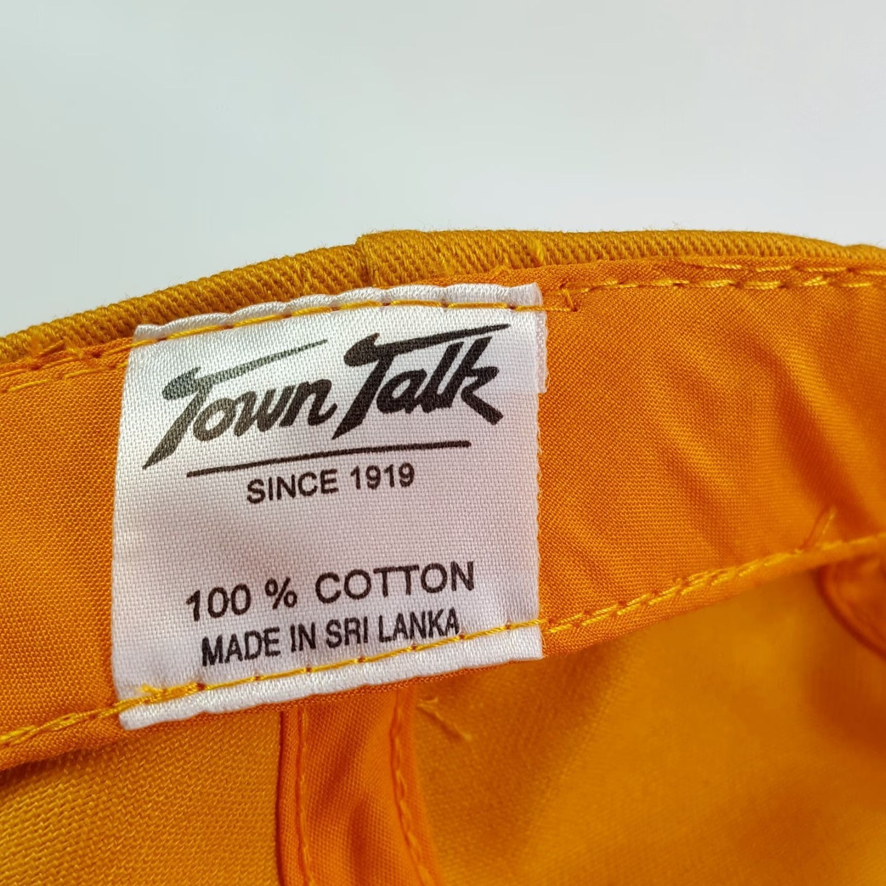 Vintage VINTAGE Town Talk Yellow Blank Twill Adjustable Hat Baseball Cap 90s Mens Sports Casual Retro 90s Size ONE SIZE - 8 Thumbnail