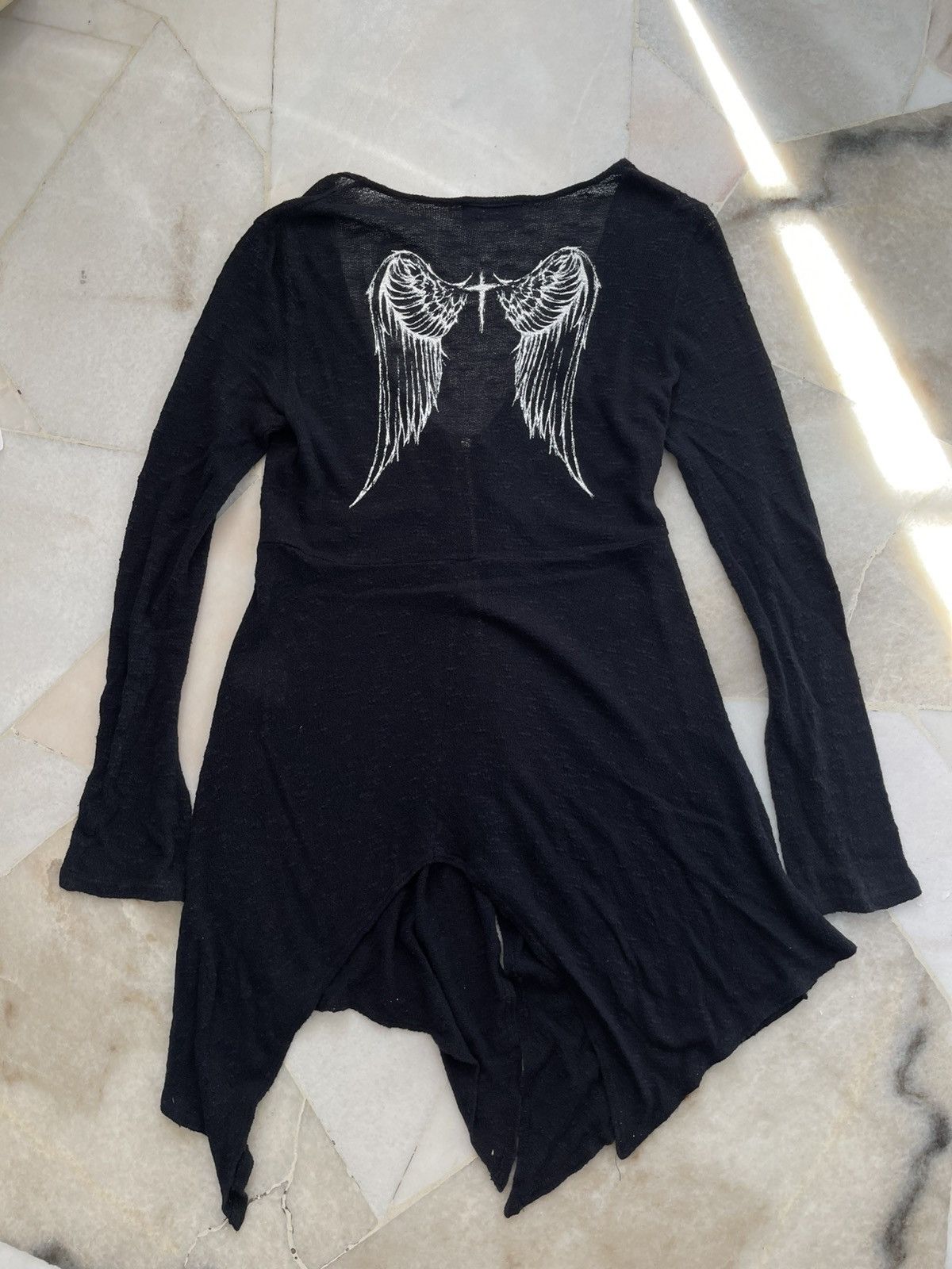 Beauty Beast × If Six Was Nine × Le Grande Bleu (L.G.B.) 2000s Peace Now Vampire Zip Cardigan Size S / US 4 / IT 40 - 11 Thumbnail