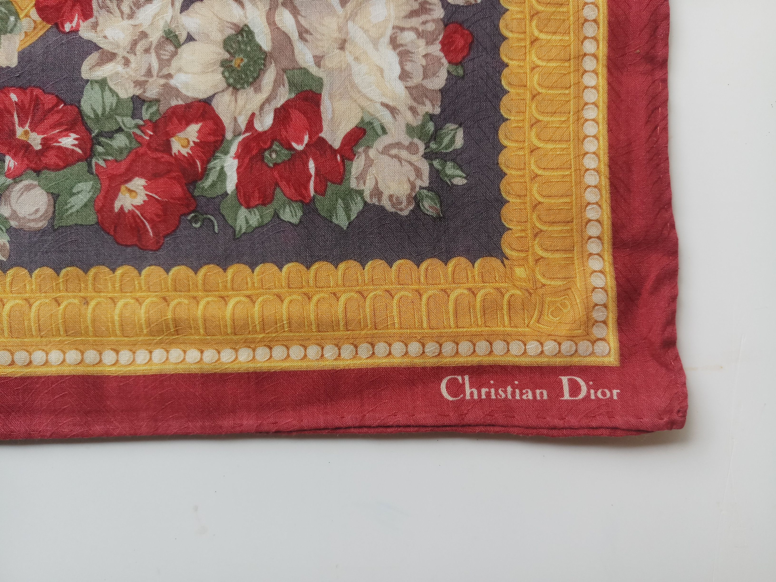 Christian Dior Monsieur Vintage Christian Dior handkerchief Bandana,cotton Size ONE SIZE - 2 Thumbnail