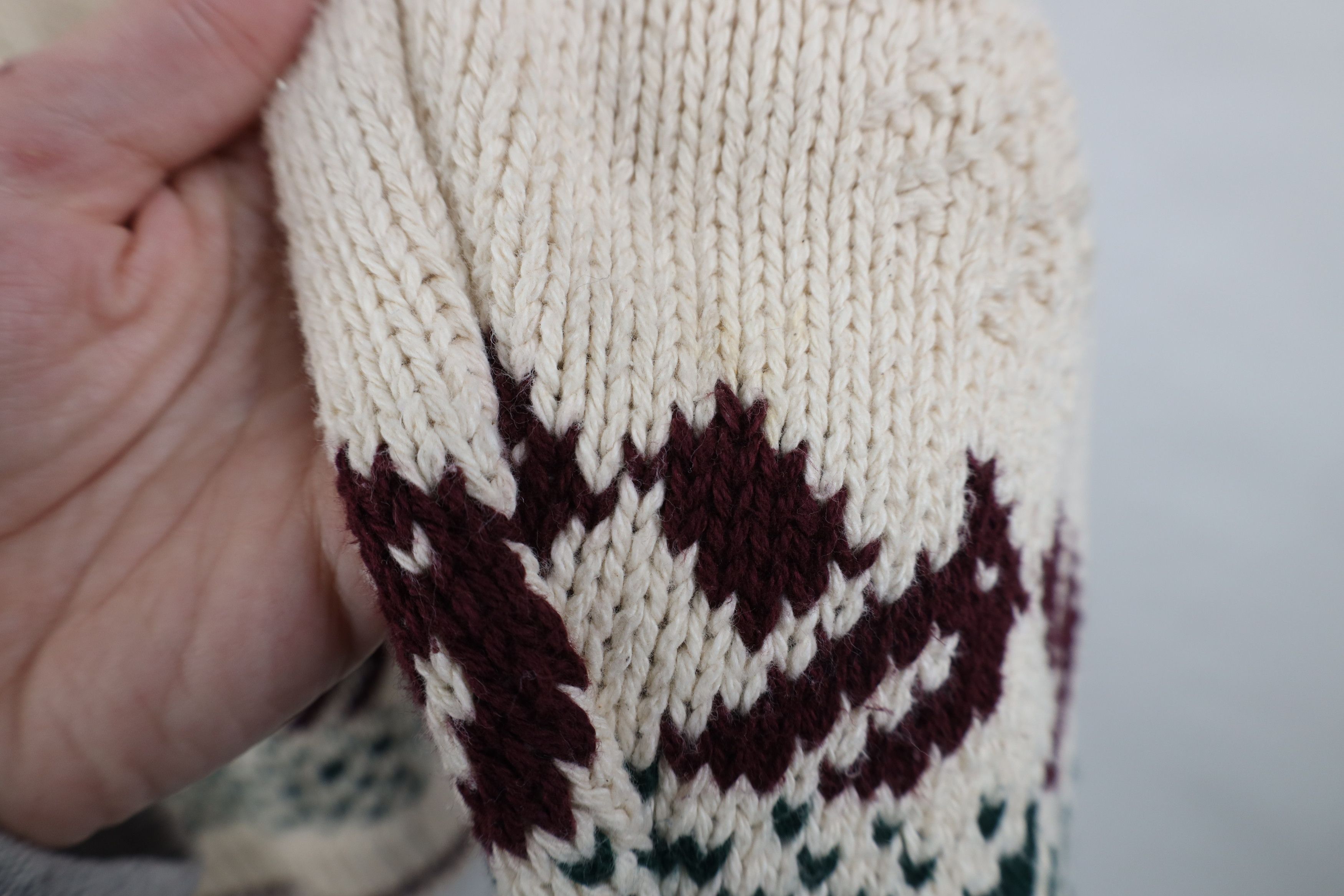 Vintage Vintage 90s Streetwear Winter Bird Cotton Knit Sweater USA Size L / US 10 / IT 46 - 9 Thumbnail