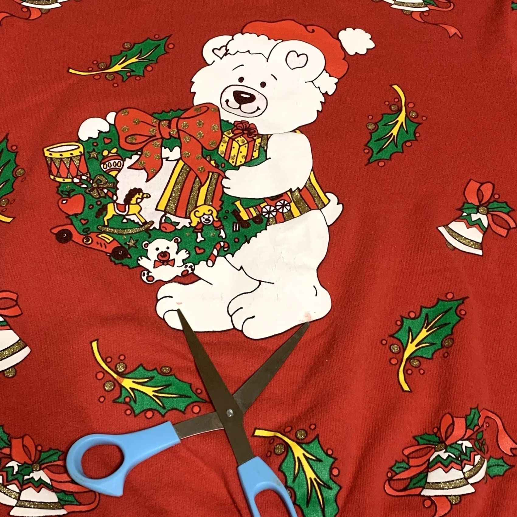 Vintage VINTAGE Karen Blake Sweatshirt Women’s Small Christmas Bear Toys Red Shirt Size S / US 4 / IT 40 - 7 Thumbnail