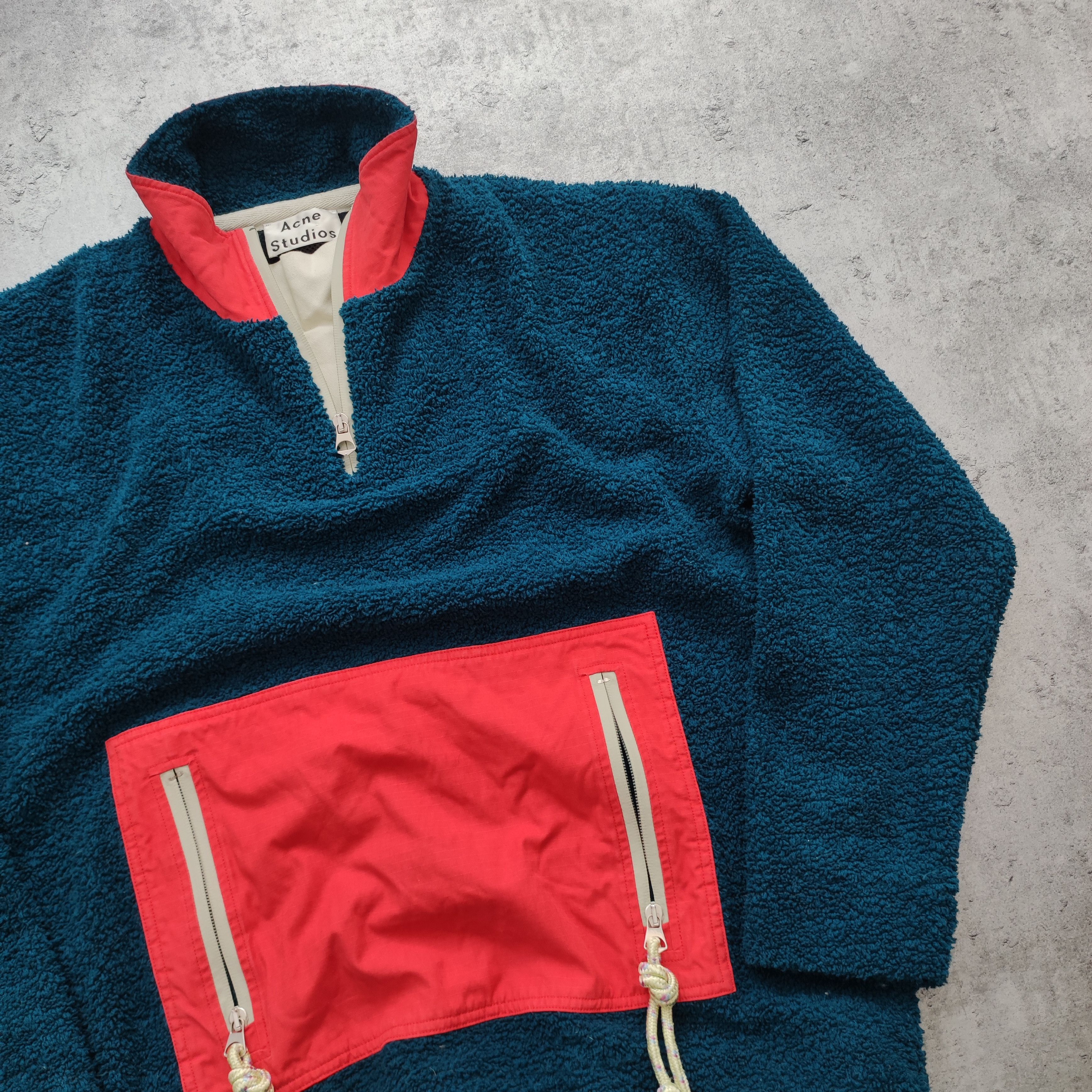 Acne Studios RARE Acne Studios AW19 Boa Fleece Half Zip Pullover Size US M / EU 48-50 / 2 - 3 Thumbnail