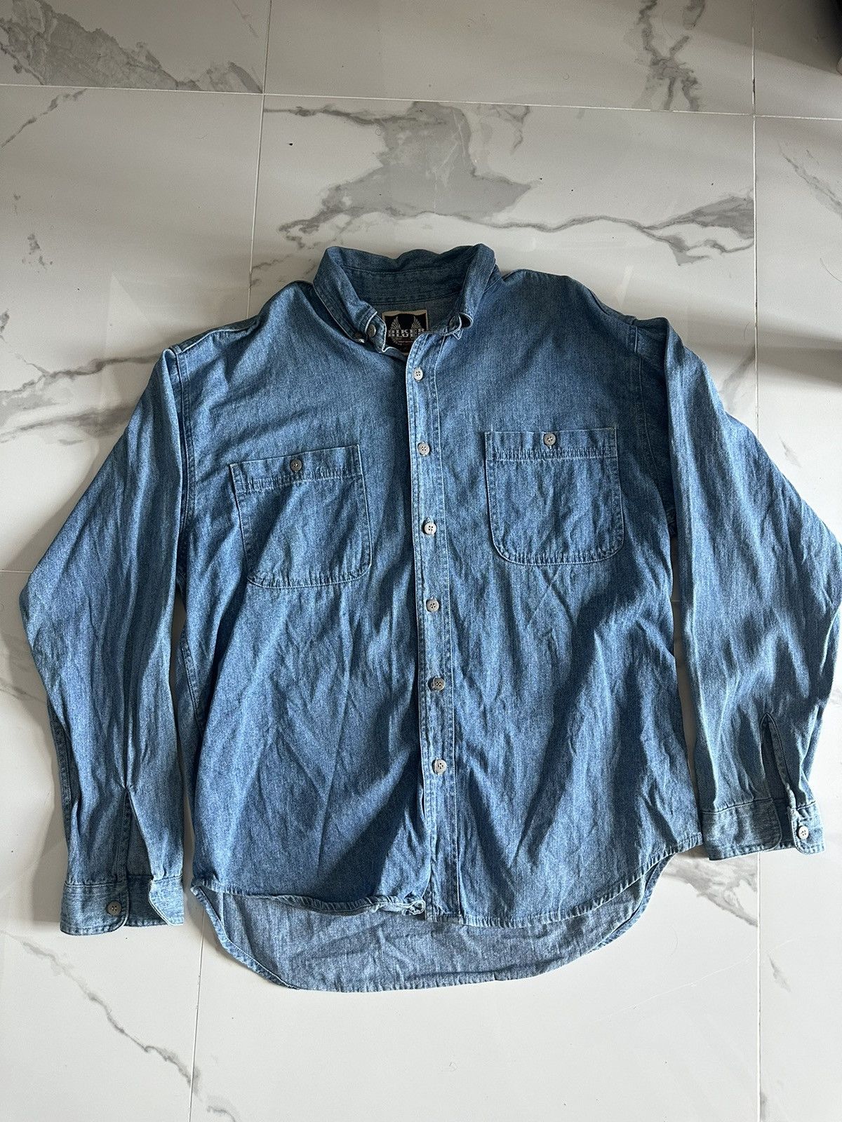 Harley Davidson × Vintage Rare Bikers Blue Harley Davidson jacket Size US XXL / EU 58 / 5 - 2 Thumbnail