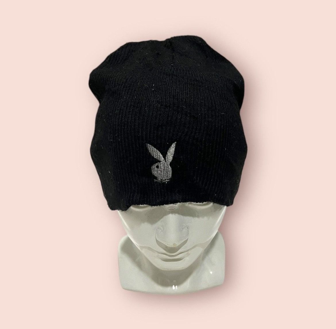 Playboy VINTAGE EMBROIDERED SMALL BUNNY LOGO PLAYBOY BEANIE Size ONE SIZE - 12 Thumbnail