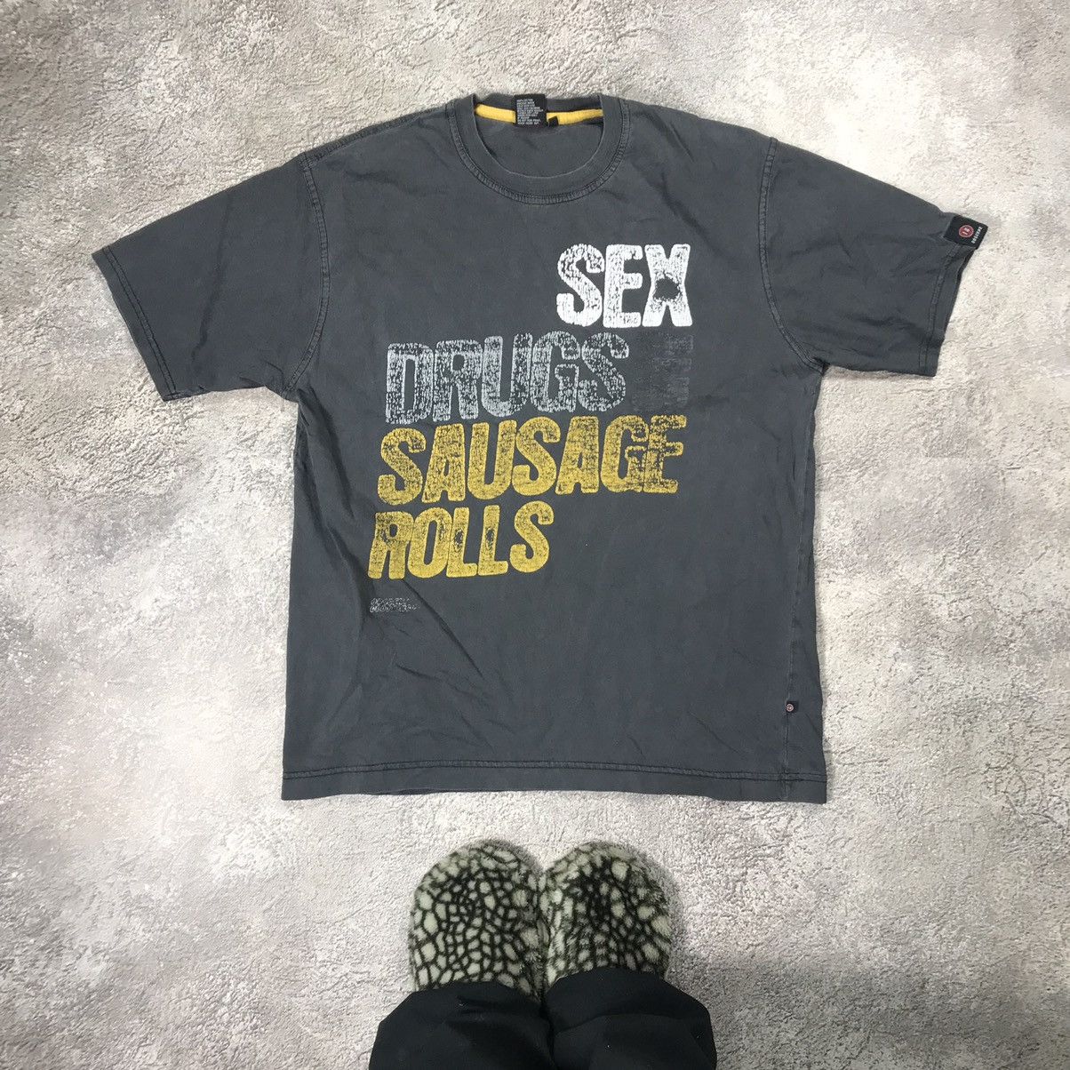 Vintage Vintage Y2K Sun Faded Graphic Tee Funny Humor Streetwear L Size US L / EU 52-54 / 3 - 1 Thumbnail
