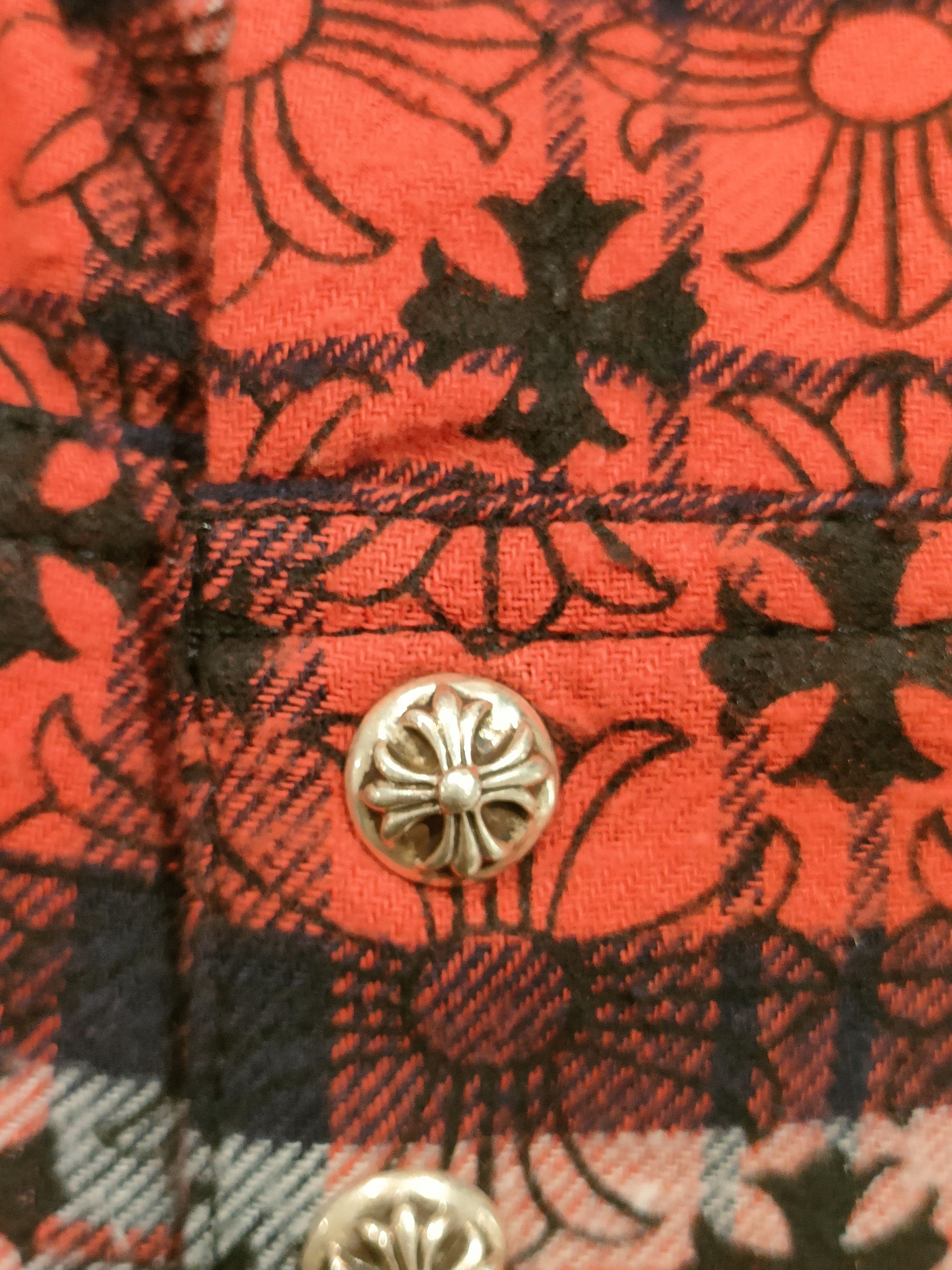 Chrome Hearts Chrome Hearts ST.BARTH Black&Red WorkDog Shirt Jacket Size US L / EU 52-54 / 3 - 6 Thumbnail