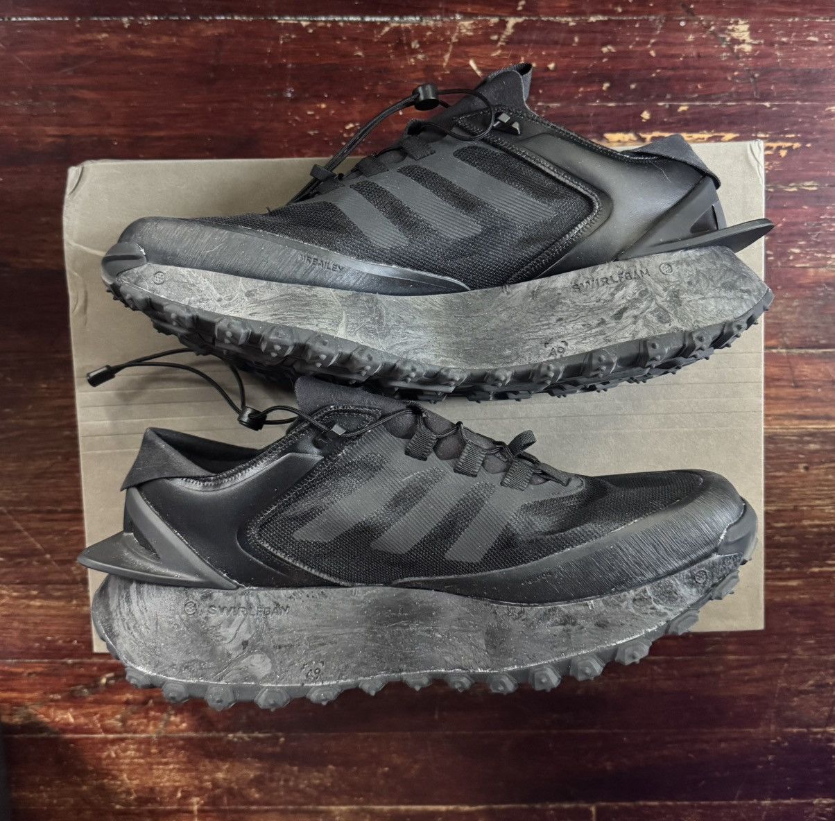 Adidas US 11 - Mr Bailey Adidas Aruku Yagi Obsidian Black Size US 11 / EU 44 - 3 Thumbnail