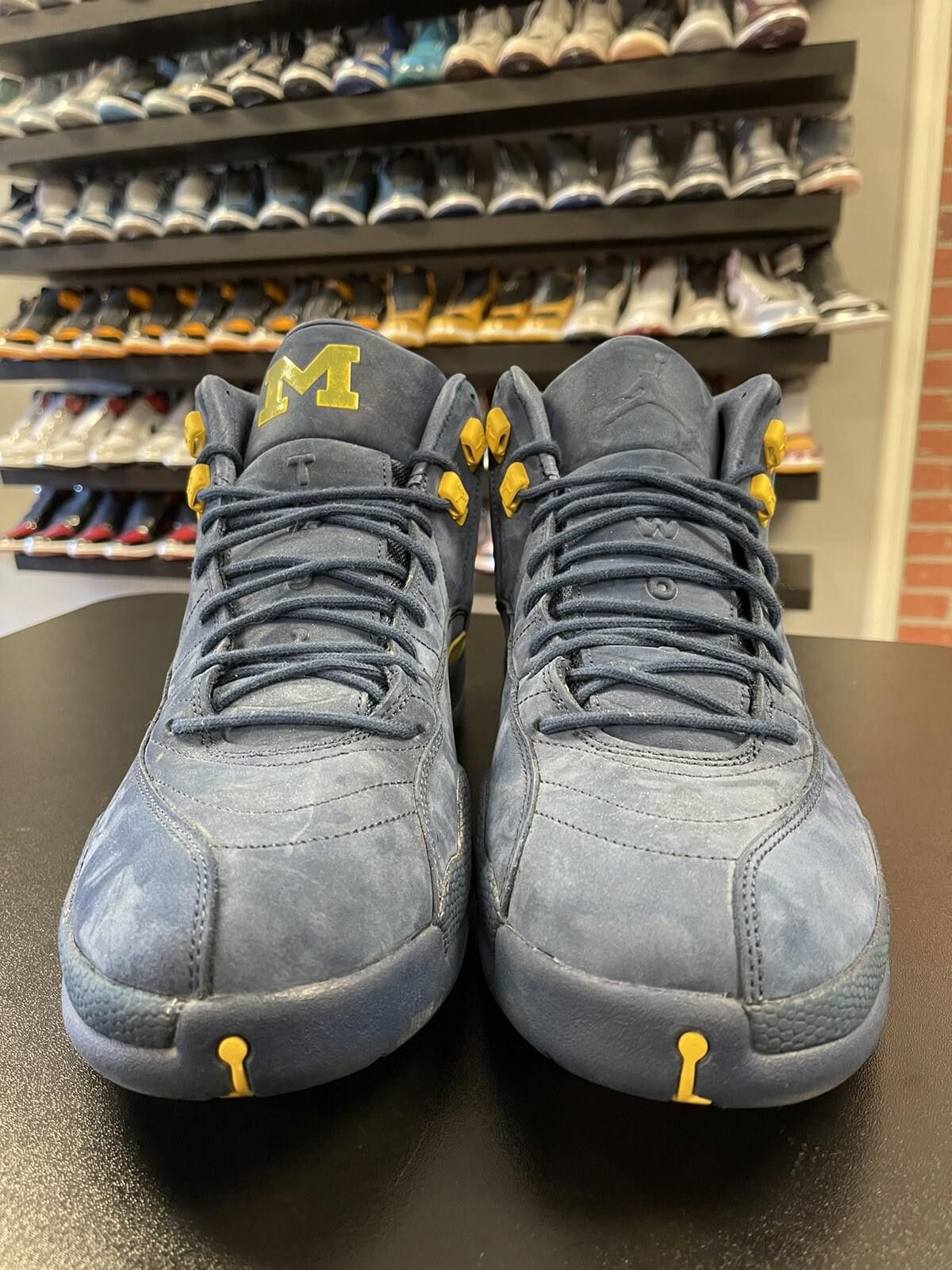 Jordan Brand Size 14 - Air Jordan 12 Retro Michigan NRG 2018 BQ3180- 407 Size US 14 / EU 47 - 2 Thumbnail