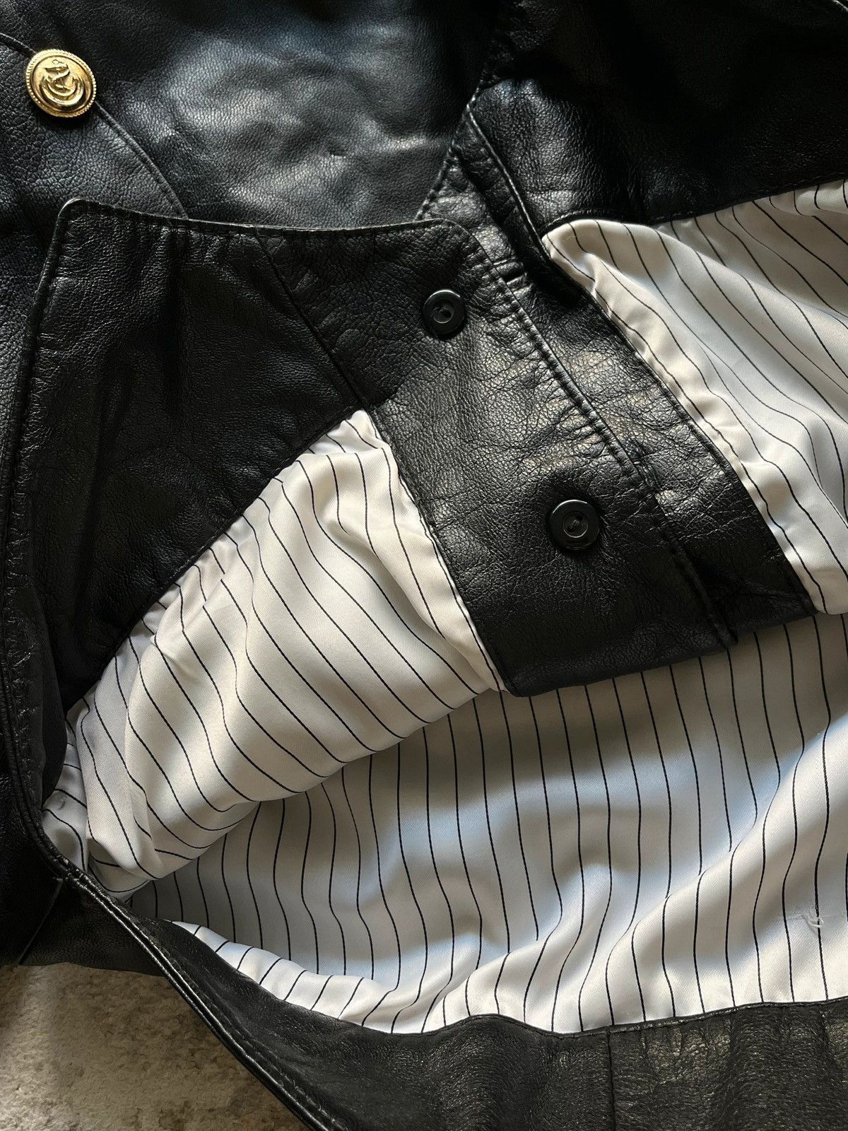Other Vintage 1980's - 1990's Sz M Leather Jacket Black Rare Size M / US 6-8 / IT 42-44 - 8 Thumbnail