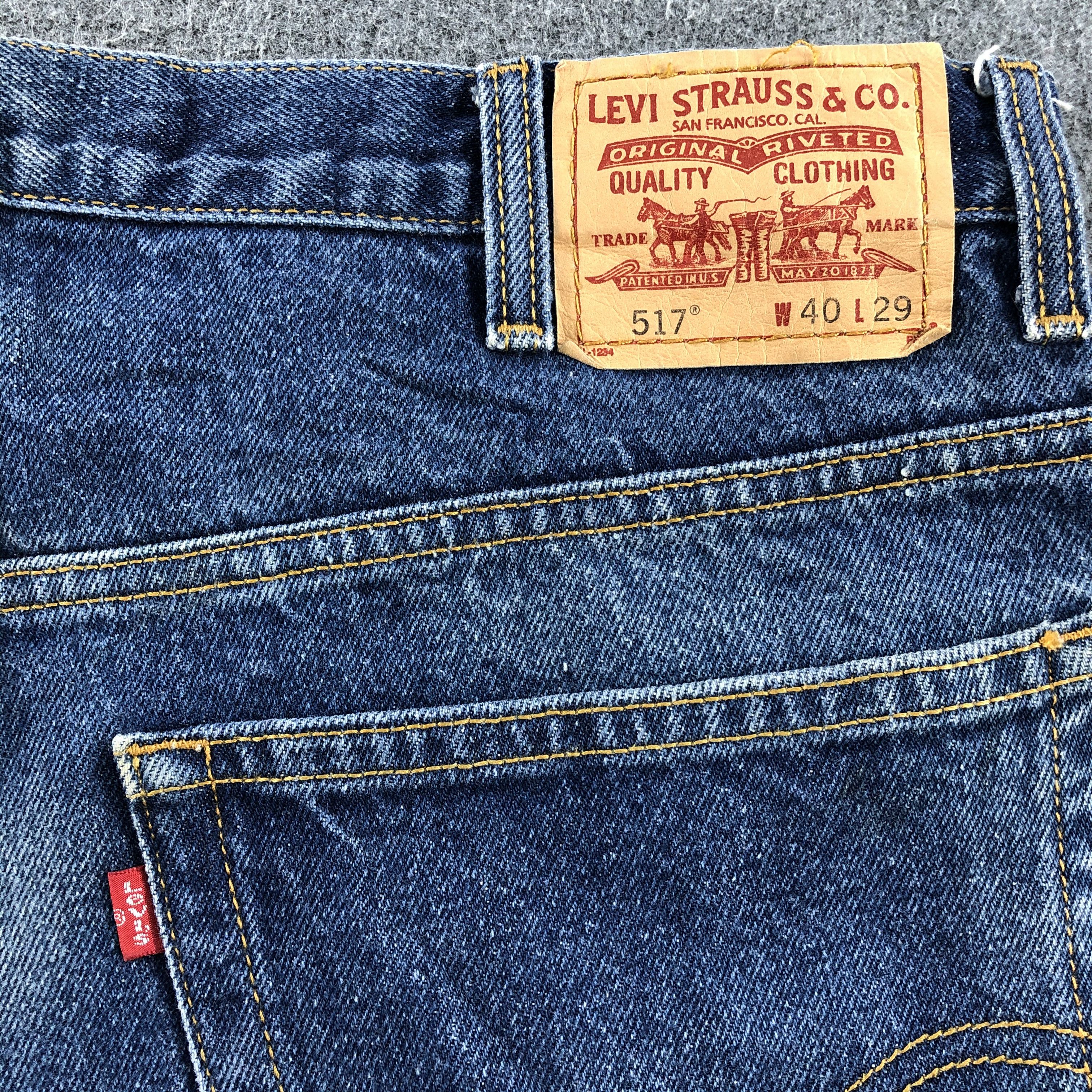 Levi's Vintage 90s Stone Wash Levis 517 Flare Jeans-J1237 Size US 39 - 5 Thumbnail