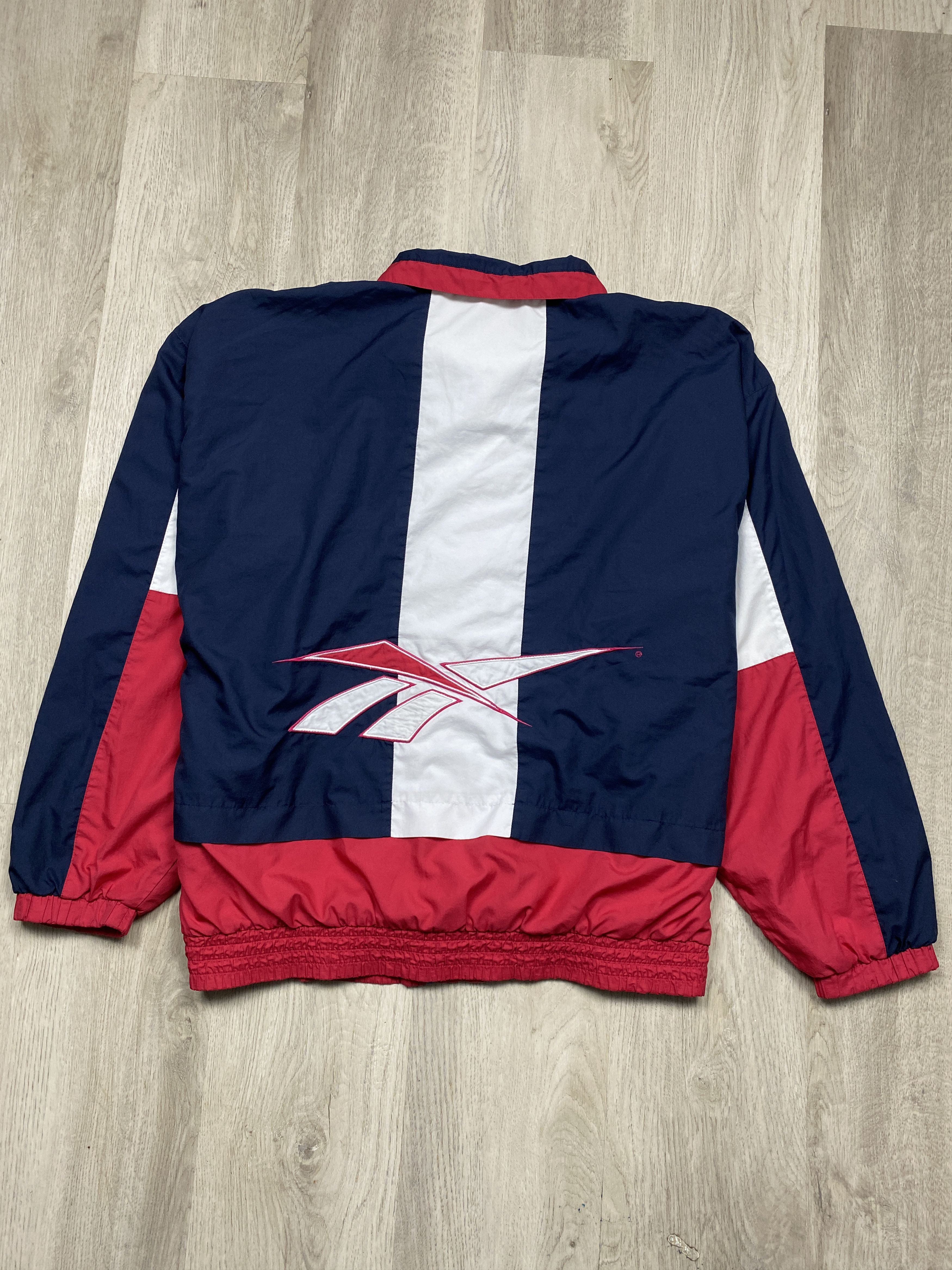 Reebok Reebok Vintage Mens Nylon Track Suit Jacket + Pants Drill Size US 34 / EU 50 - 7 Thumbnail