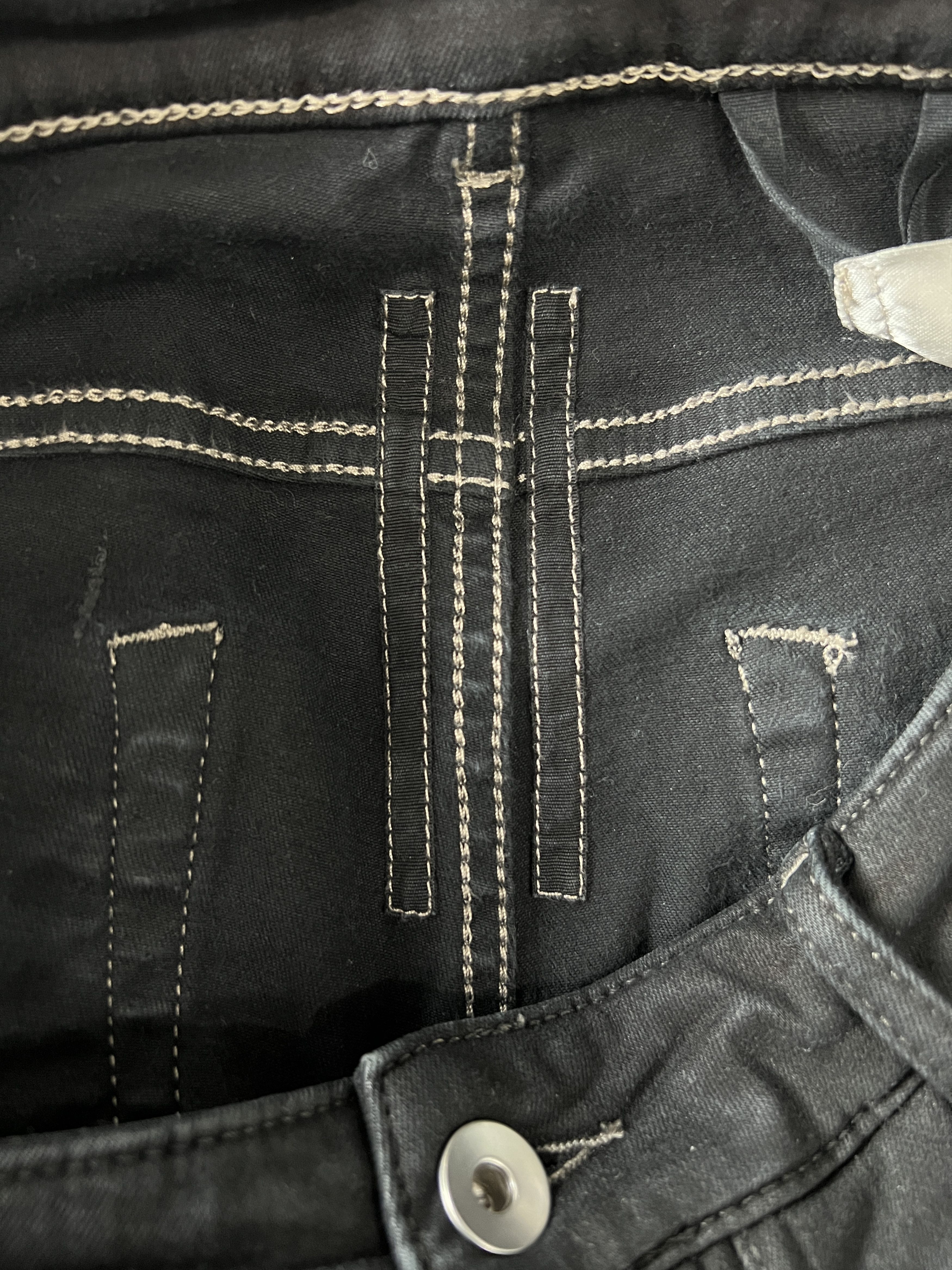 Rick Owens Drkshdw Rick Owens Rick Owens DRKSHDW Waxed Nagakin Denim Jeans S Size US 32 / EU 48 - 7 Thumbnail