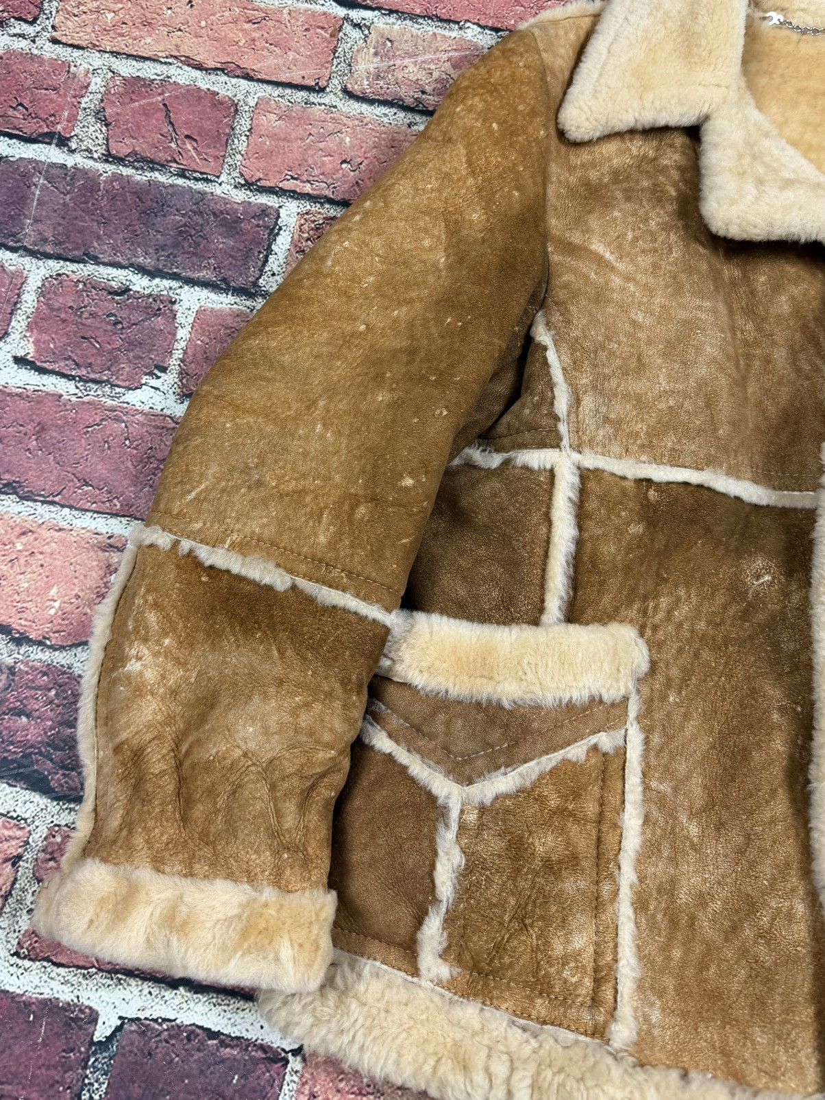 Sears Shearling Sheepskin Rancher Coat Lamb Skin Leather Marlboro Size US L / EU 52-54 / 3 - 14 Thumbnail