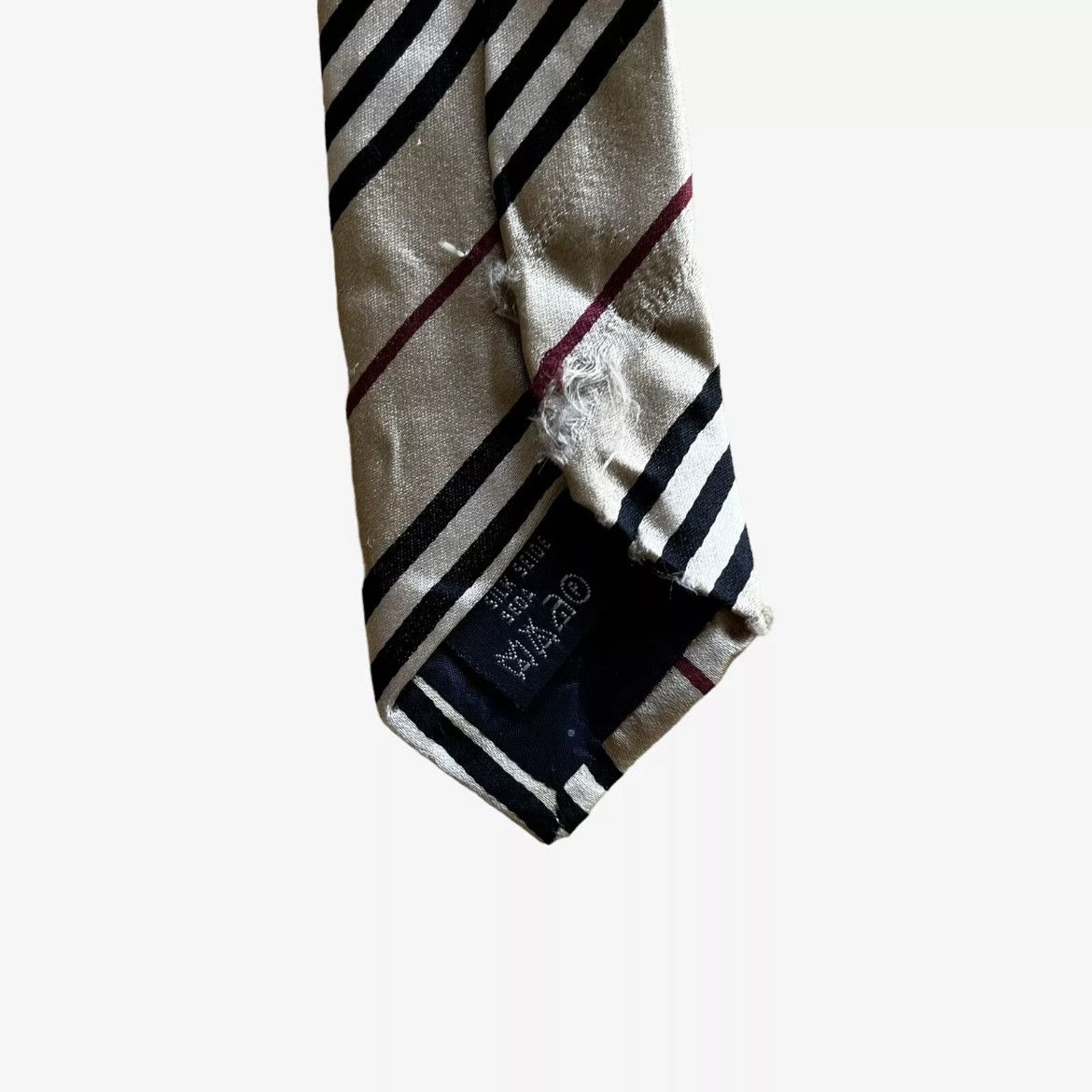 Burberry Vintage Y2K Burberry Nova Check Silk Tie Size ONE SIZE - 6 Thumbnail