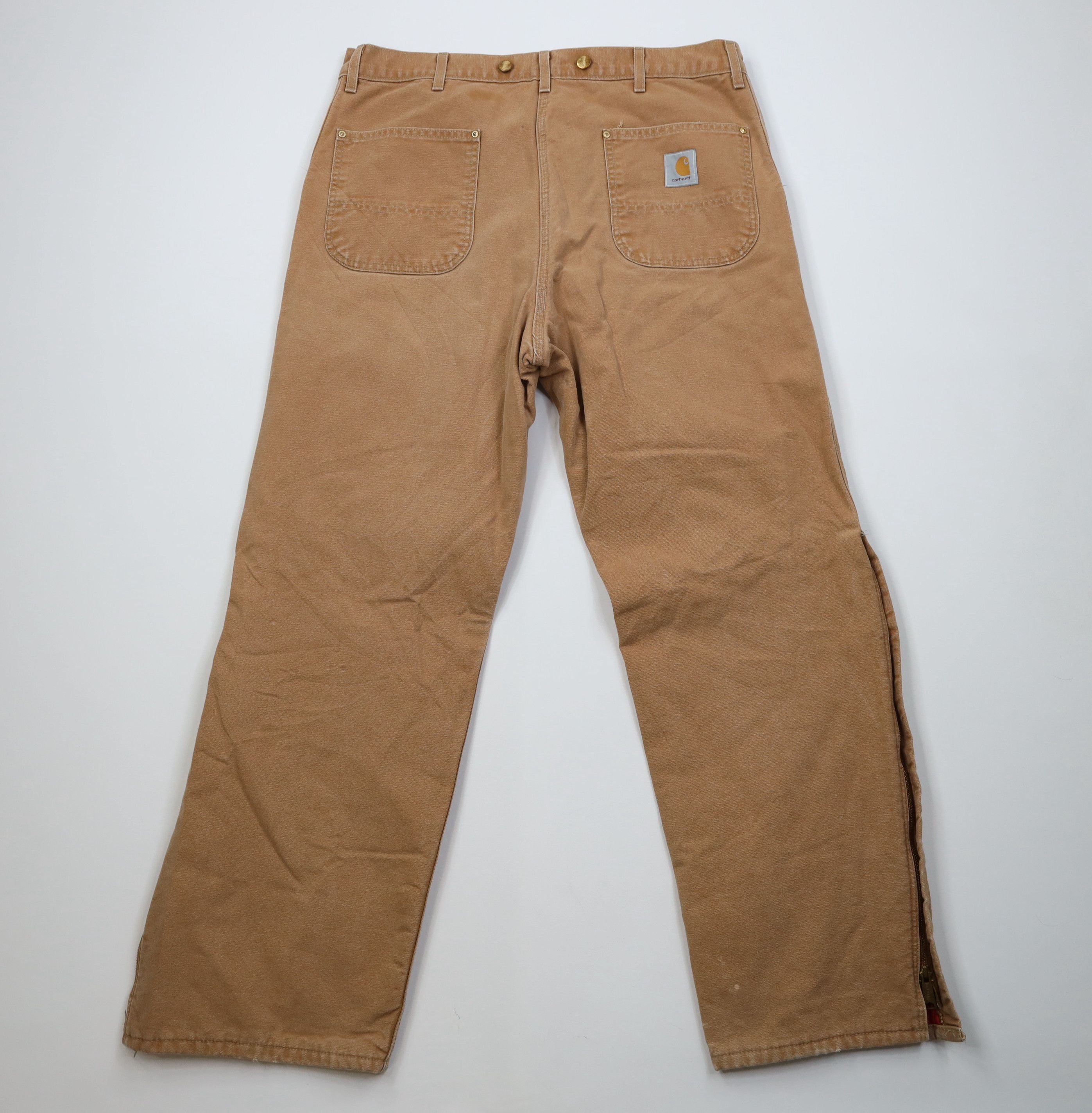 Carhartt Vintage 90s Carhartt Canvas Wide Leg Pants Duck Brown USA Size US 38 / EU 54 - 11 Thumbnail