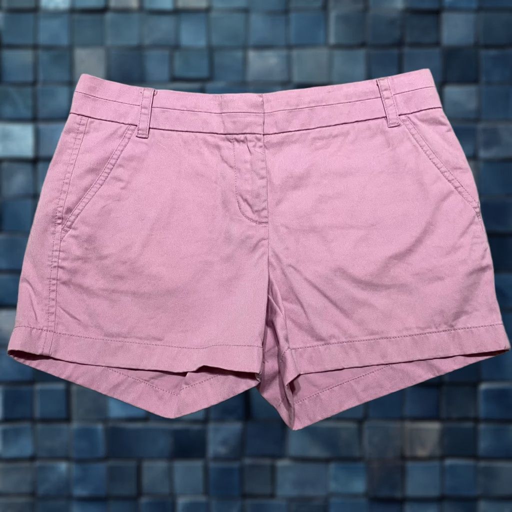 J.Crew J.CREW Shorts Pink 100% Cotton Mid Rise 4" Inseam Pockets Lightweight Casual Womens" Size 27" / US 4 / IT 40 - 1 Thumbnail