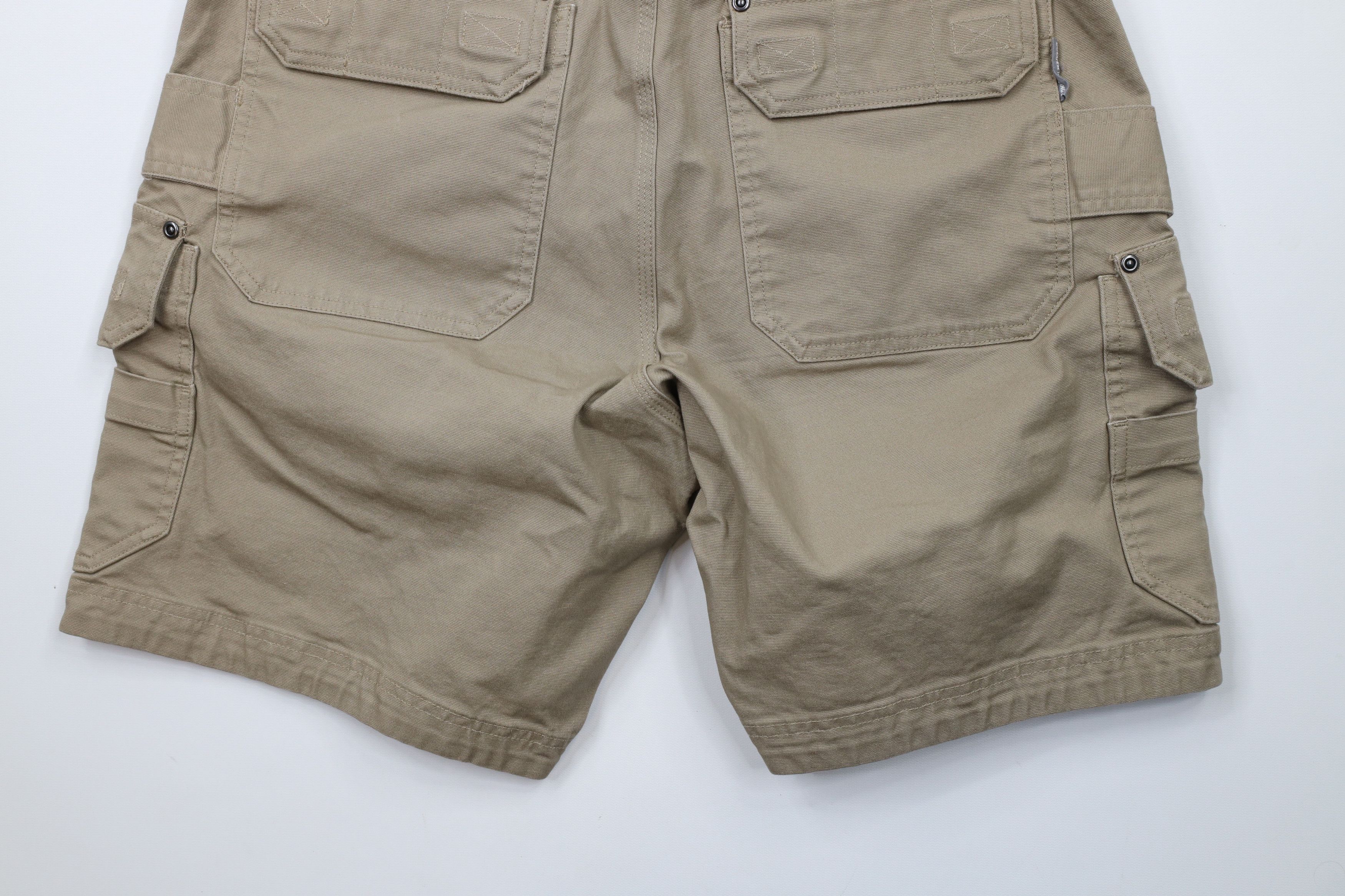 Duluth Trading Company × Vintage Duluth Trading Co Firehose Relaxed Fit Canvas Cargo Shorts Size US 34 / EU 50 - 12 Thumbnail