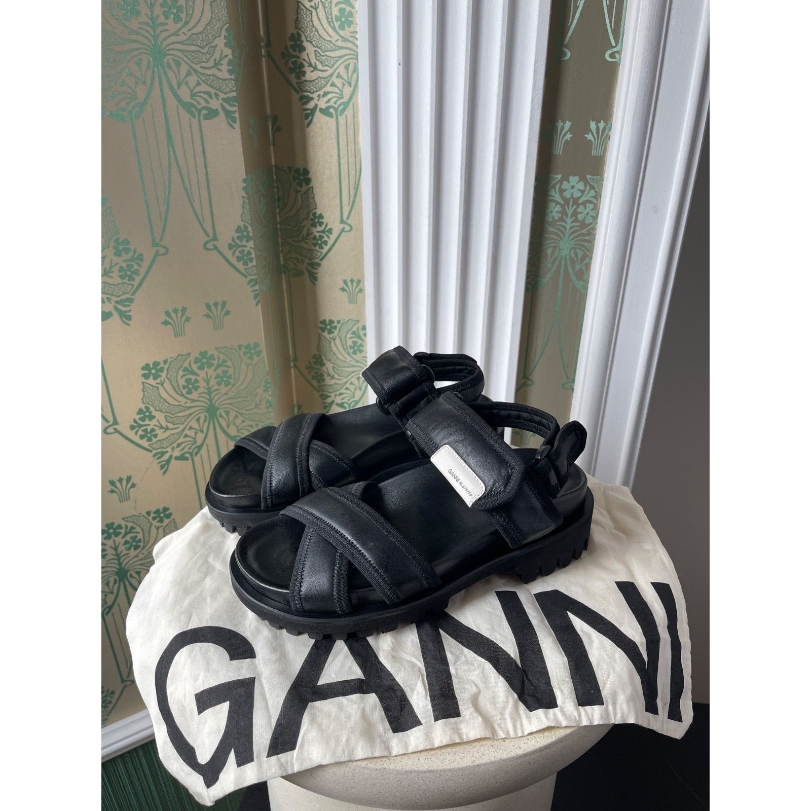 Ganni Ganni Utility Hiking Black Sandals Women’s Size: 37 US 7 Size US 7 / IT 37 - 9 Thumbnail