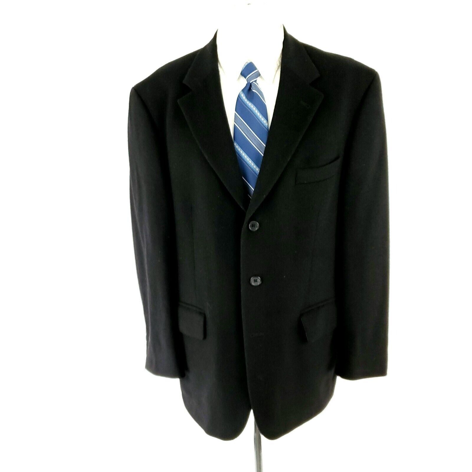 Oscar De La Renta Oscar De La Renta Wool Cashmere Nylon 3 Button Sport Coat 42 Size 42R - 3 Thumbnail