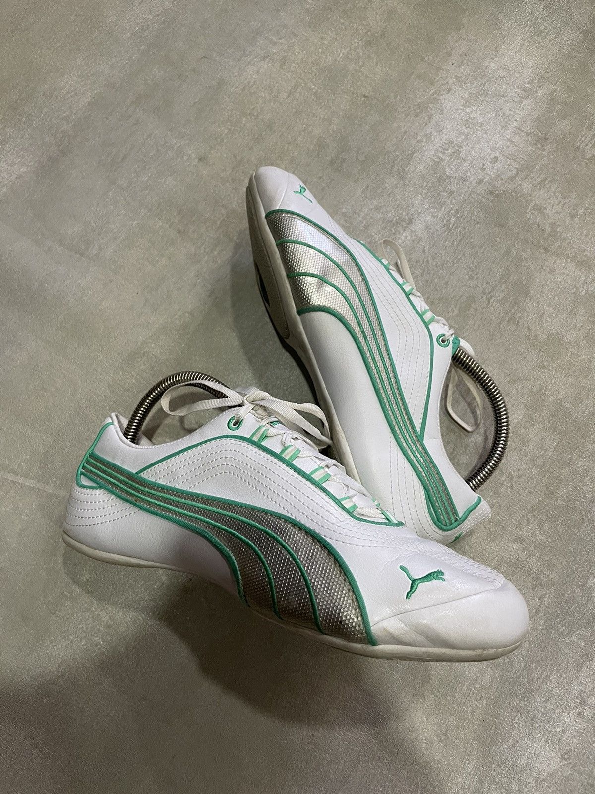 Puma × Vintage Puma Vintage Leather Sneakers Size US 8.5 / IT 38.5 - 2 Thumbnail