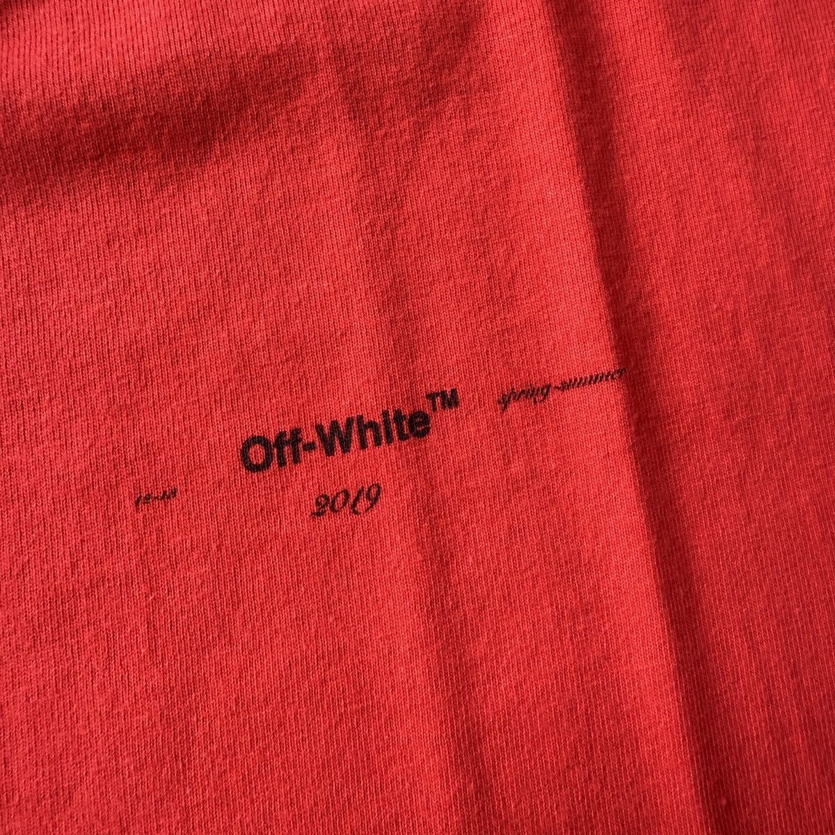 Off-White Off-White ss19 stencil tee oversized size XL Size US XL / EU 56 / 4 - 5 Thumbnail