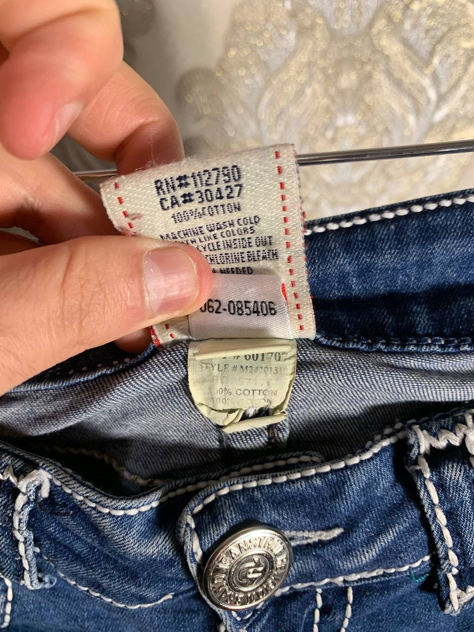 True Religion VINTAGE TRUE RELIGION DESIGNER JEANS DENIM RETRO Y2K 90s USA Size 28" / US 6 / IT 42 - 10 Thumbnail