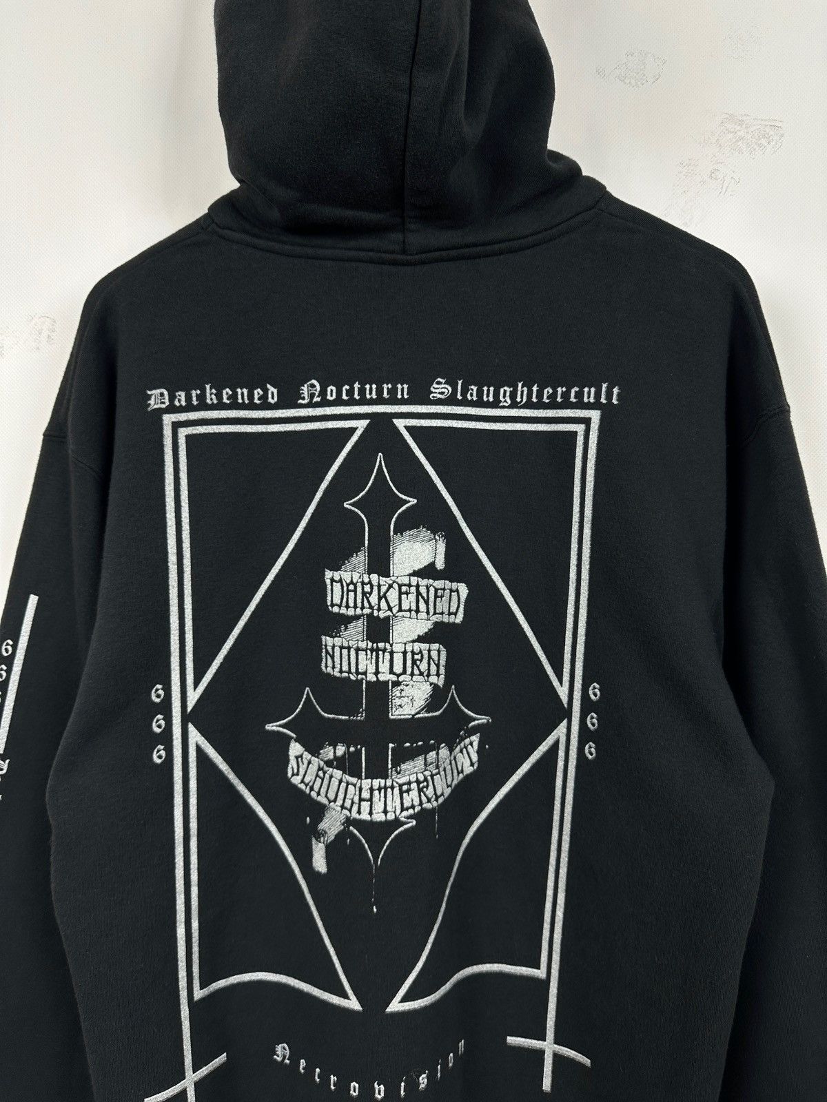 Band Tees Vintage Darkened Nocturn Slaughtercult Metal Band Hoodie Size US L / EU 52-54 / 3 - 7 Thumbnail