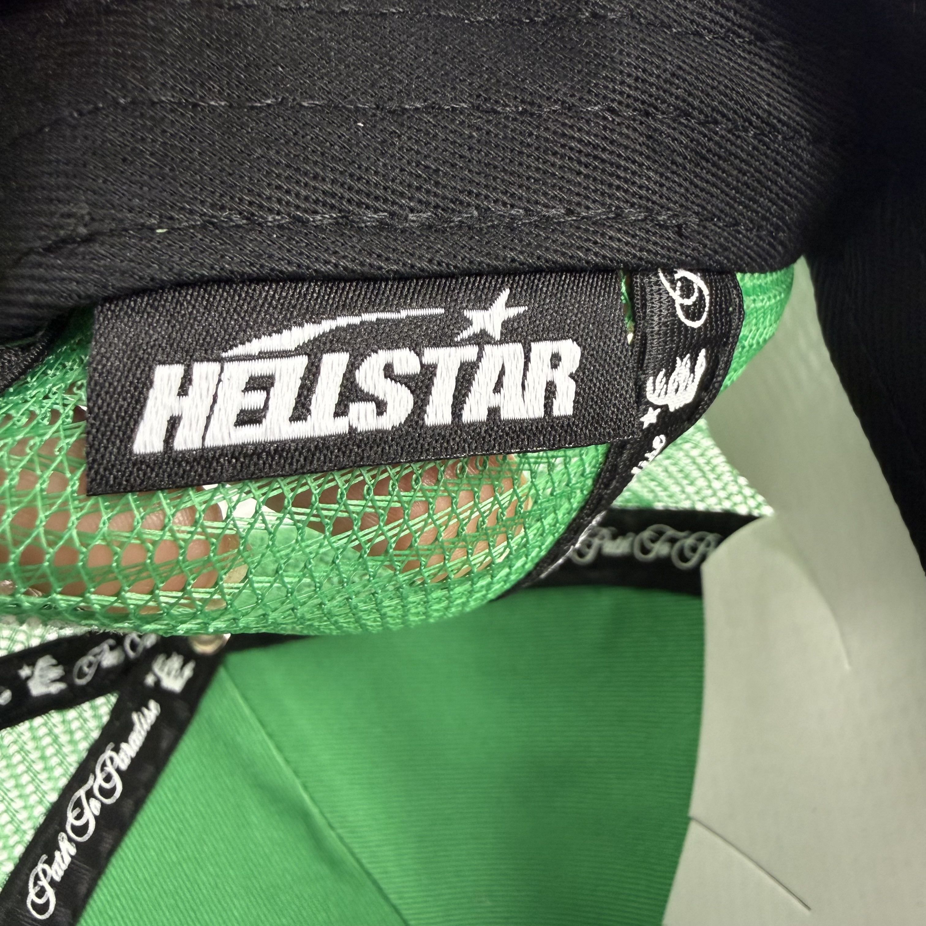 HELLSTAR Hellstar Green Silver Flame Star Snapback Path To Paradise Size ONE SIZE - 9 Thumbnail