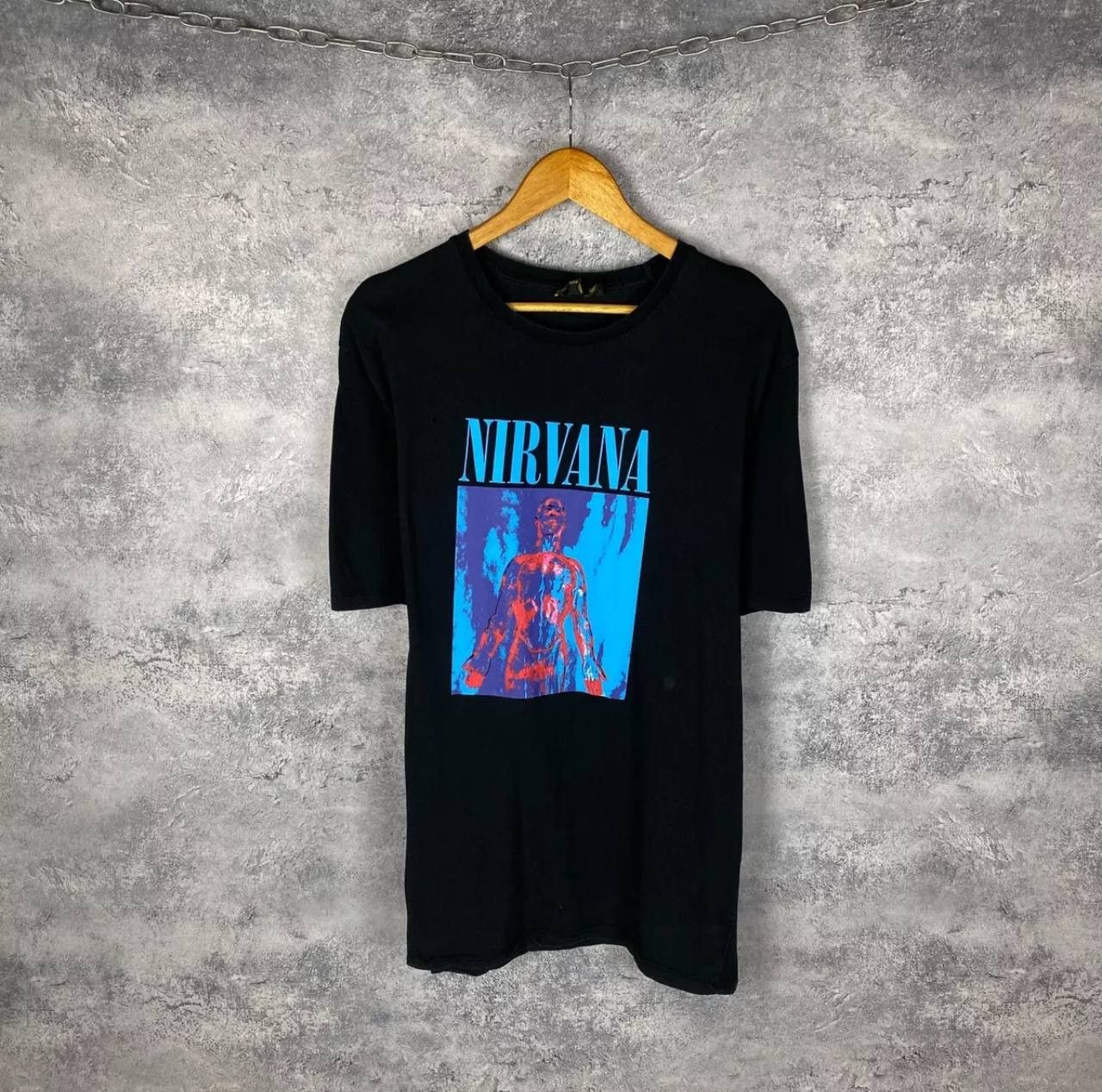 Nirvana Nirvana Tee Men's Size XL Black Short Sleeve Cotton ` Size US XL / EU 56 / 4 - 1 Thumbnail
