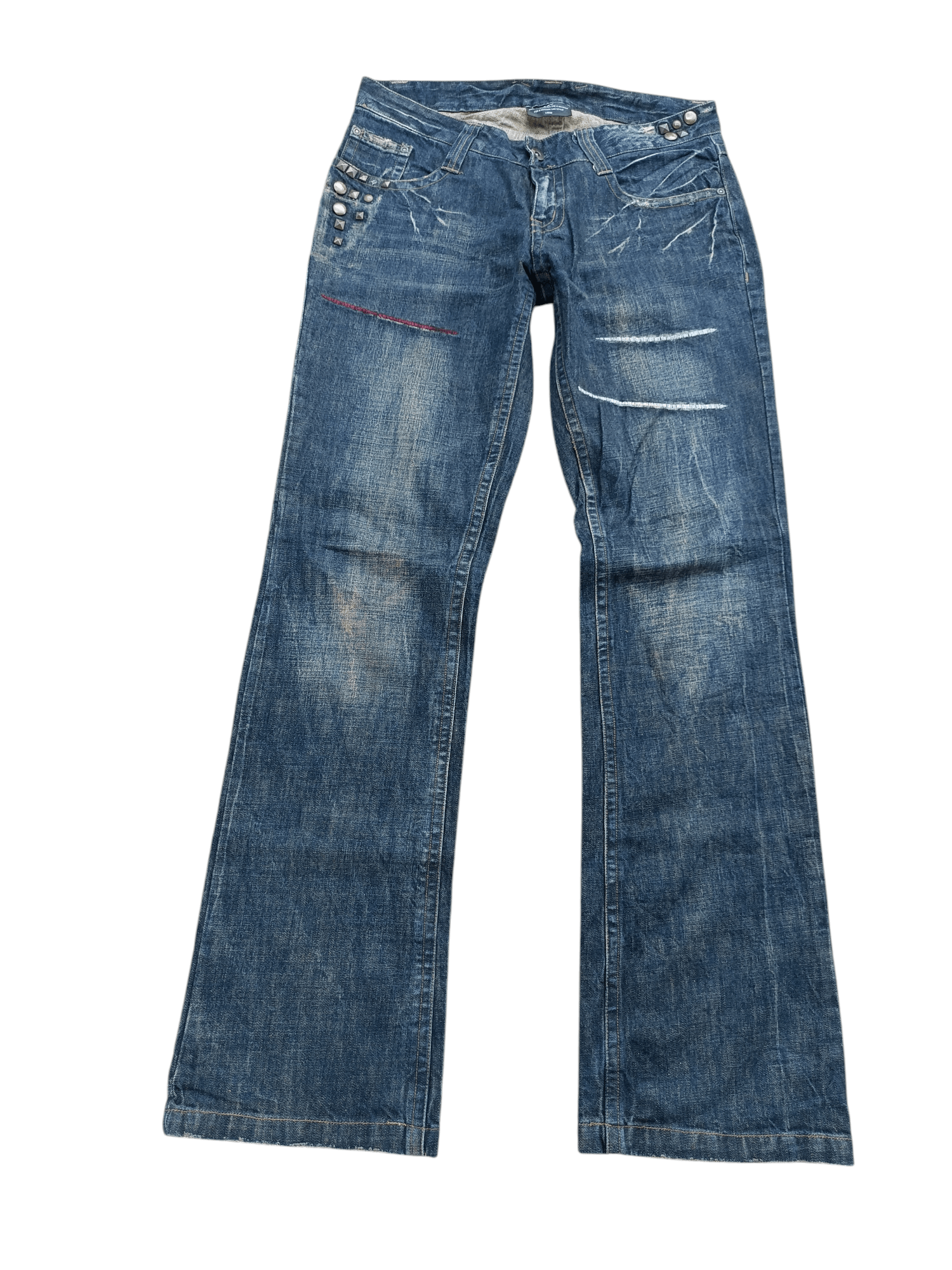 Japanese Brand FLARED💥JAPANESE BRAND LAV CLAW MARK STUD DENIM Size US 32 / EU 48 - 4 Thumbnail