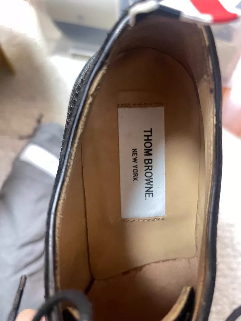 Thom Browne Thom Browne Black leather shoes Size US 6 / EU 39 - 9 Thumbnail