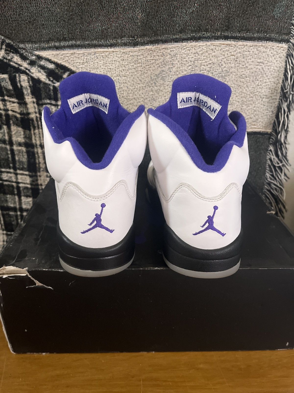Jordan Brand × Nike Air Jordan 5 Retro Dark Concord Size US 9.5 / EU 42-43 - 4 Thumbnail