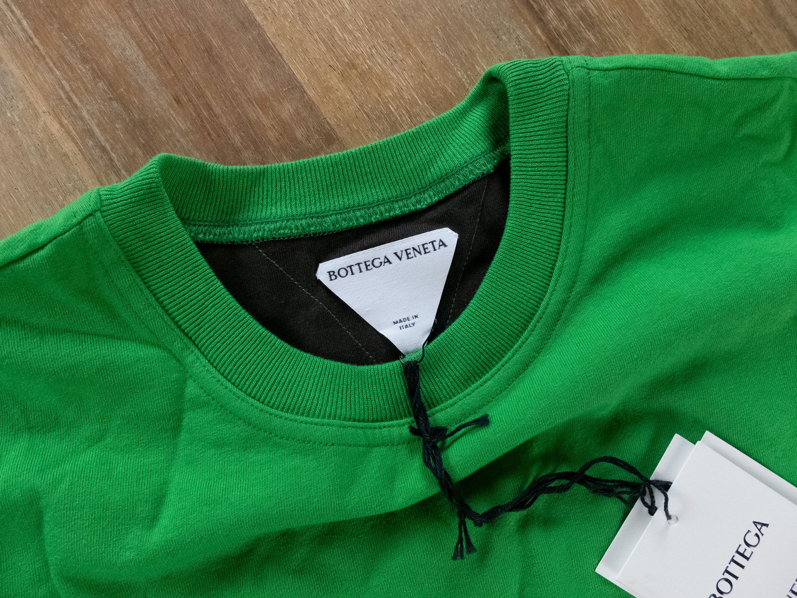 Bottega Veneta BOTTEGA VENETA parakeet green double layer t-shirt Large q Size L / US 10 / IT 46 - 5 Thumbnail