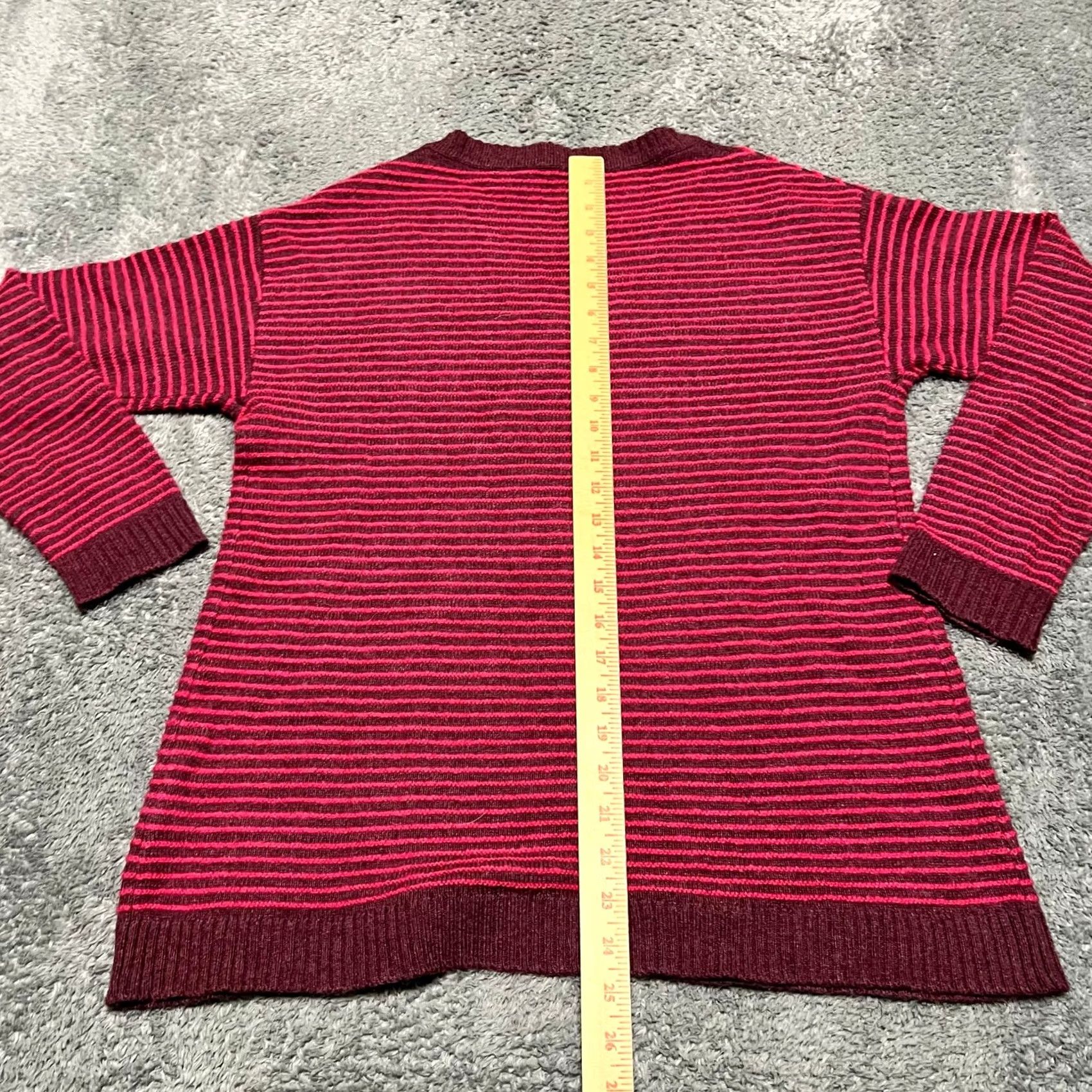 Soft Surroundings SOFT SURROUNDINGS Sweater Womens Small Pink Purple Boxy Wool Alpaca Knit V-Neck Pullover Women S Pink Purple Boxy Wool Alpaca Knit V-Neck Size S / US 4 / IT 40 - 5 Thumbnail