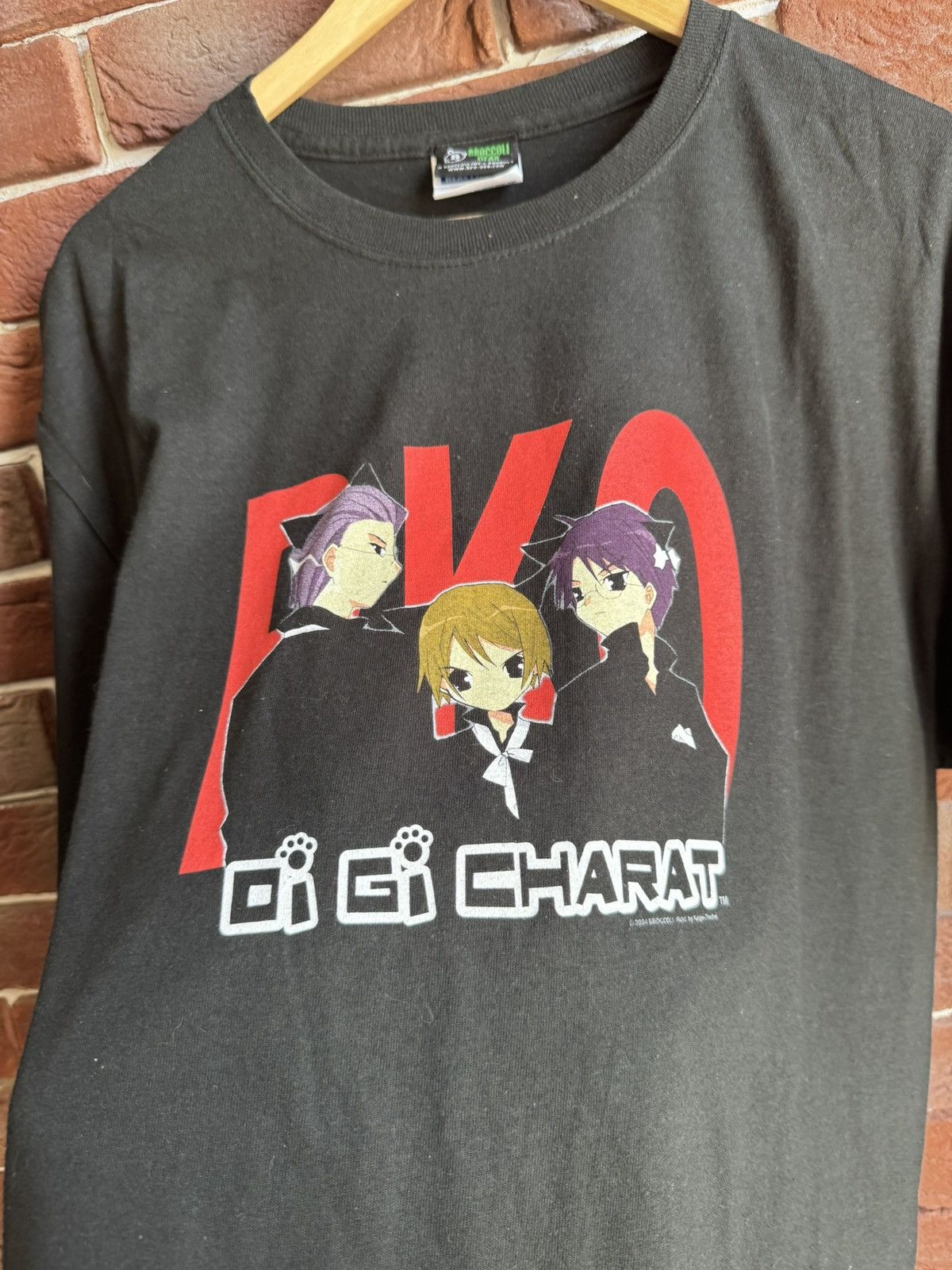 Anime Rare Vintage 2004 Promo Tee Di Gi Charat Anime 00s T Shirt Size US L / EU 52-54 / 3 - 4 Thumbnail