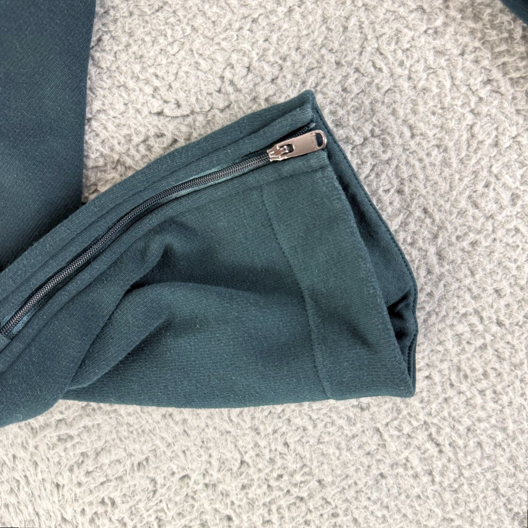 Athleta Athleta Cozy Karma Zip Pants Womens L Green Pull On Drawstring Athletic Gym Pants Size 36" / US 14 / IT 50 - 4 Thumbnail