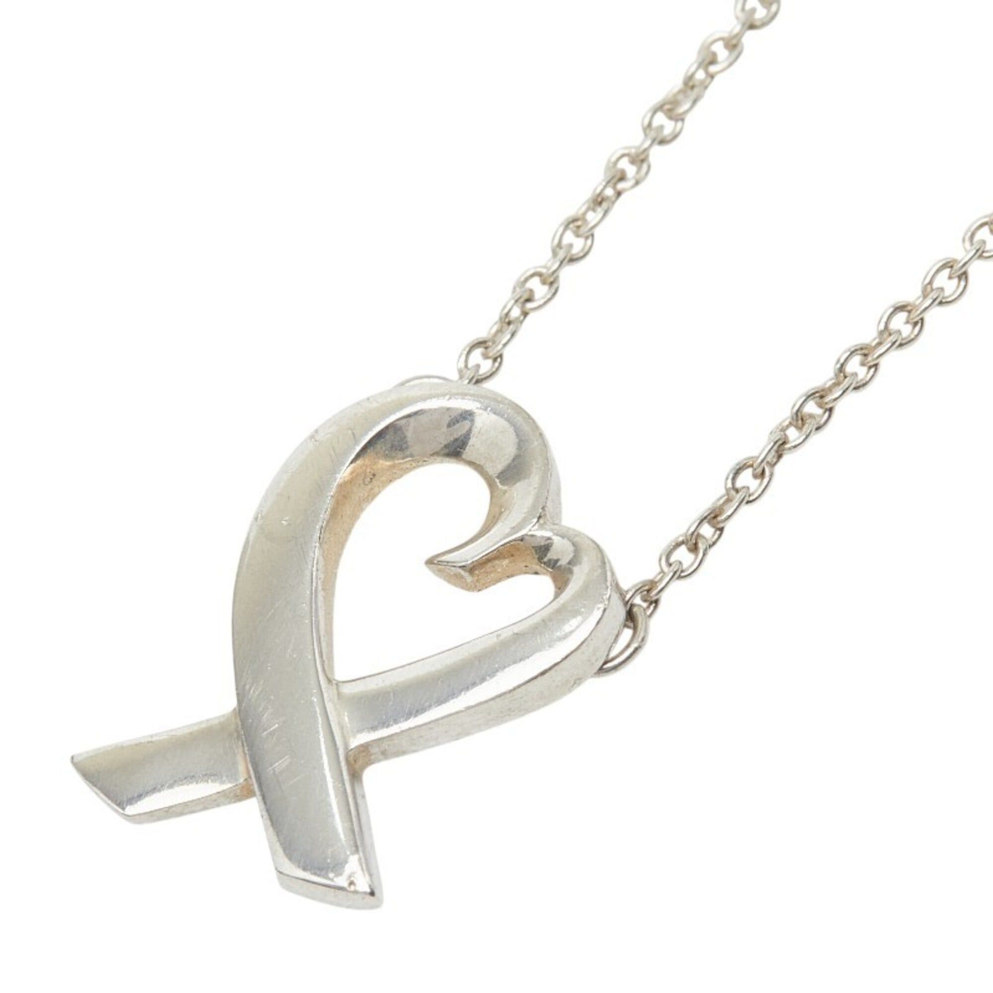 Tiffany & Co. Tiffany & Co. Paloma Picasso Loving Heart Chain Pendant Necklace, SV925 Silver, Women's. Size ONE SIZE - 1 Thumbnail
