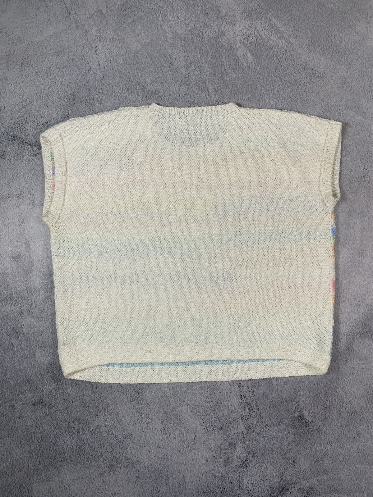 Vintage Vintage 90s Coloured knit vest streetwear size XL Size XL / US 12-14 / IT 48-50 - 4 Thumbnail