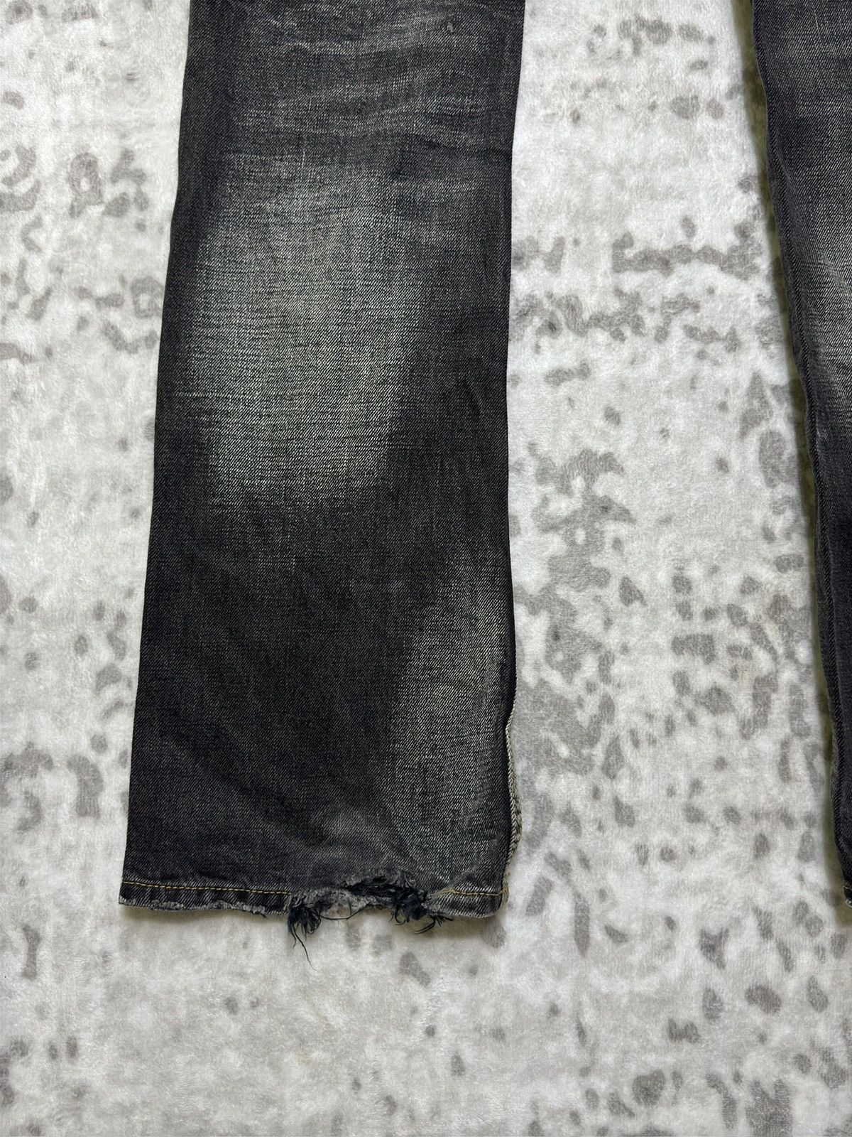 semanticdesign Vintage Semantic Design Flare Washed Denim Zipper Jeans Size US 32 / EU 48 - 12 Thumbnail