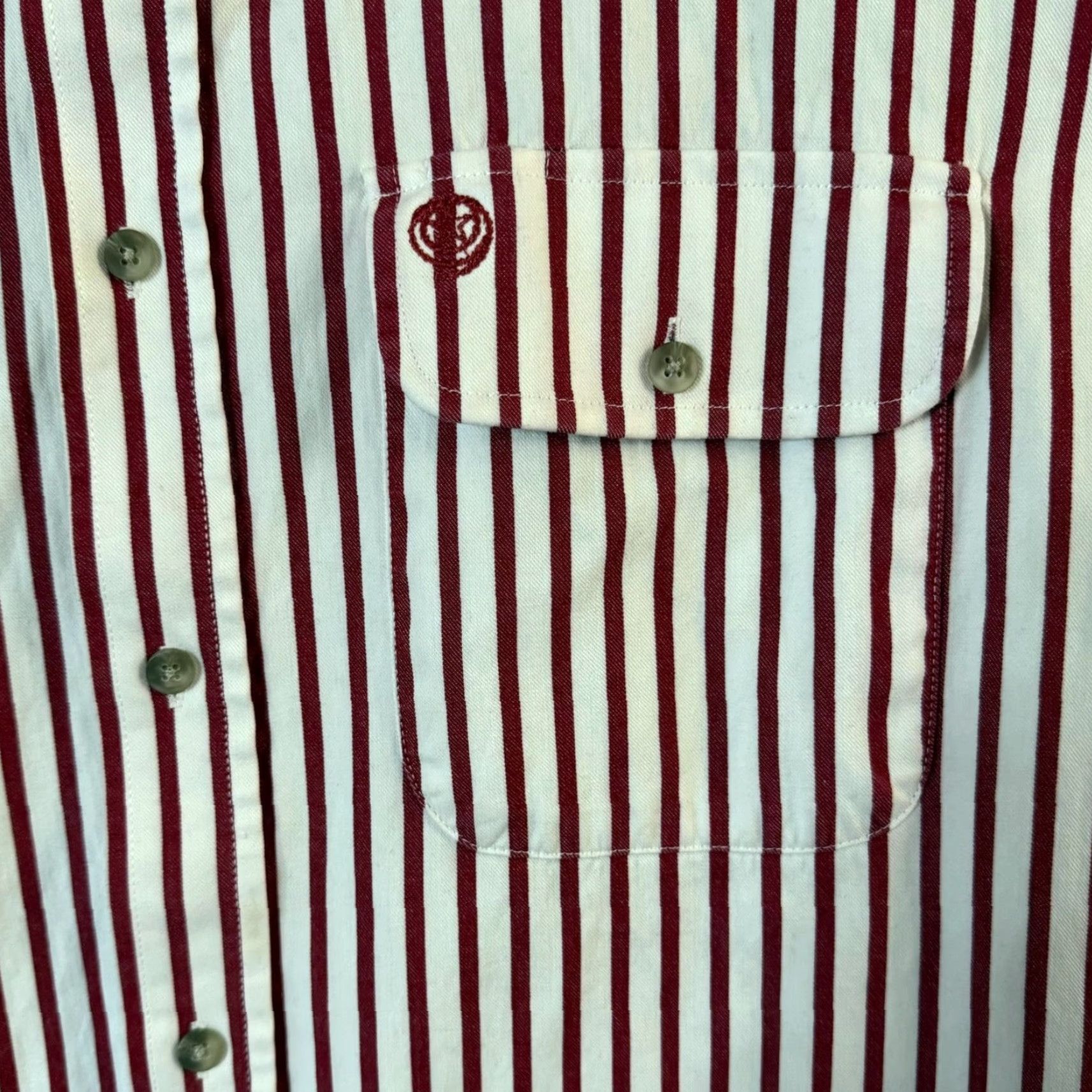 Wrangler VINTAGE Wrangler George Strait Cowboy Shirt Men's XL Striped Button-Down Western Cotton Embroidered Pockets Red & White" Size US XL / EU 56 / 4 - 7 Thumbnail