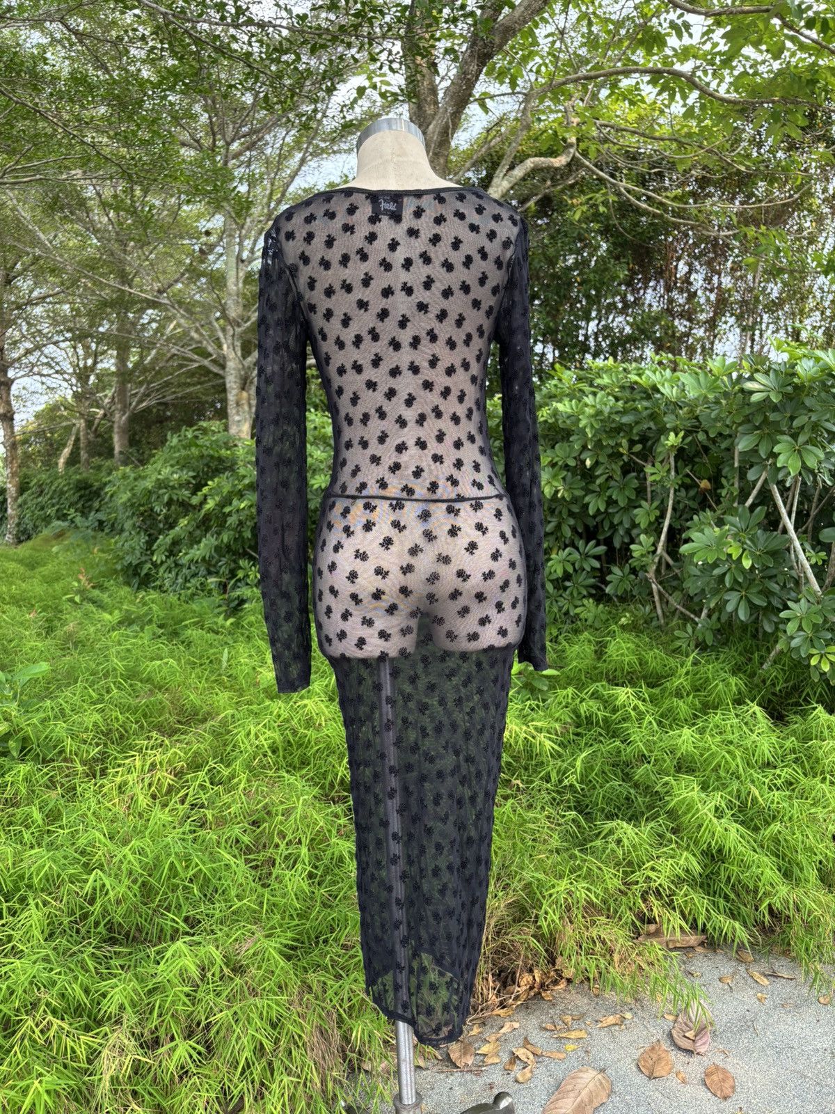 Vintage Black mesh dreas by david darlymple for field Size M / US 6-8 / IT 42-44 - 6 Thumbnail