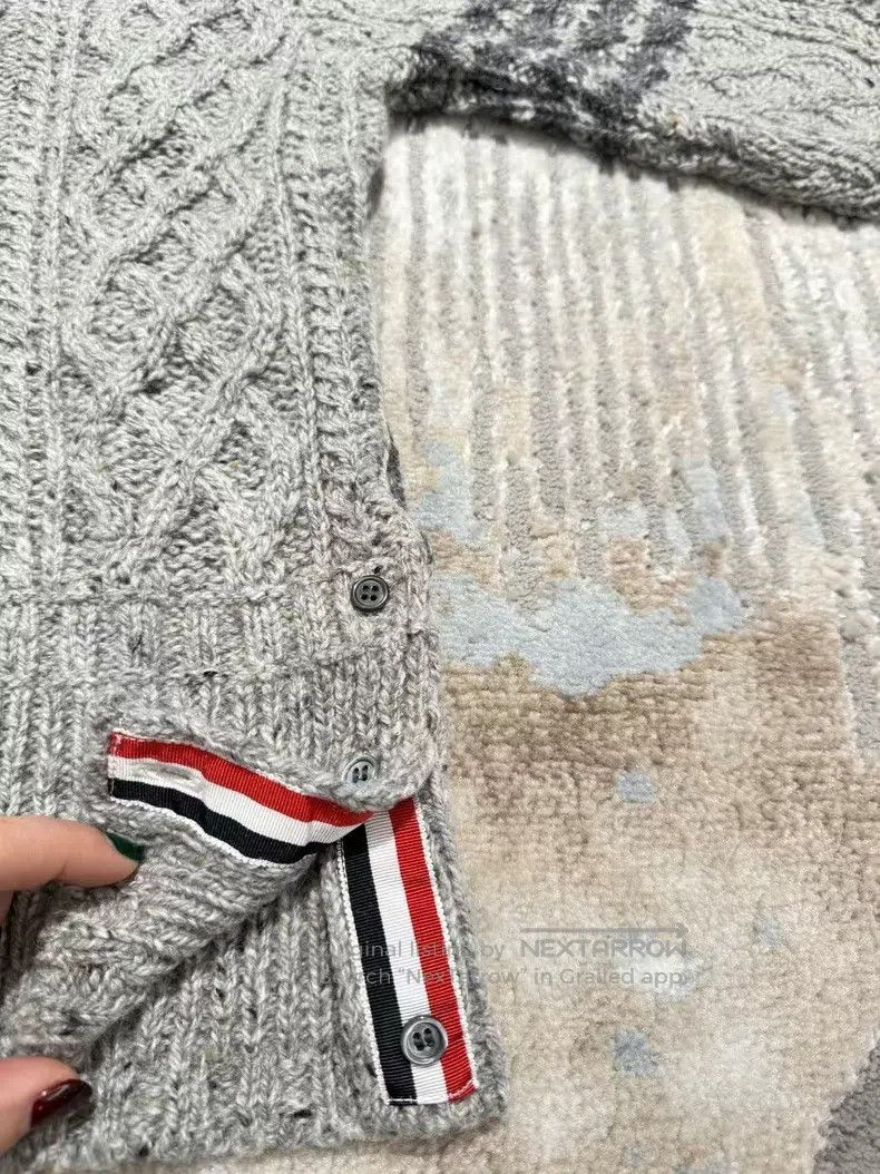 Thom Browne Thom Browne Cable Knit Crewneck Sweater Size US M / EU 48-50 / 2 - 3 Thumbnail
