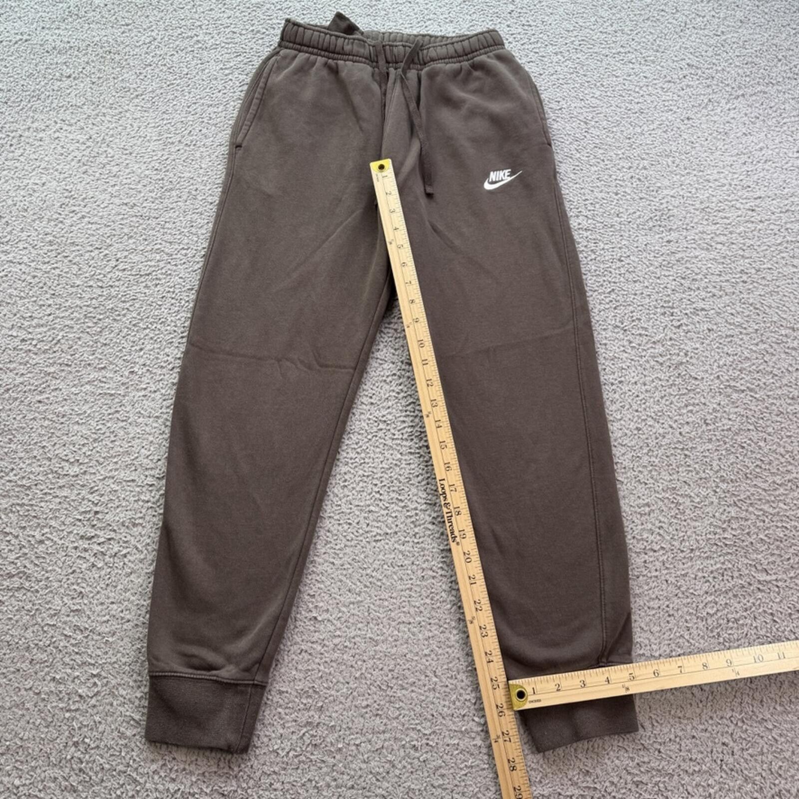 Nike Nike Brown Mini Swoosh Jogger Sweatpants Mens S Lounge Pants Size US 30 / EU 46 - 4 Thumbnail