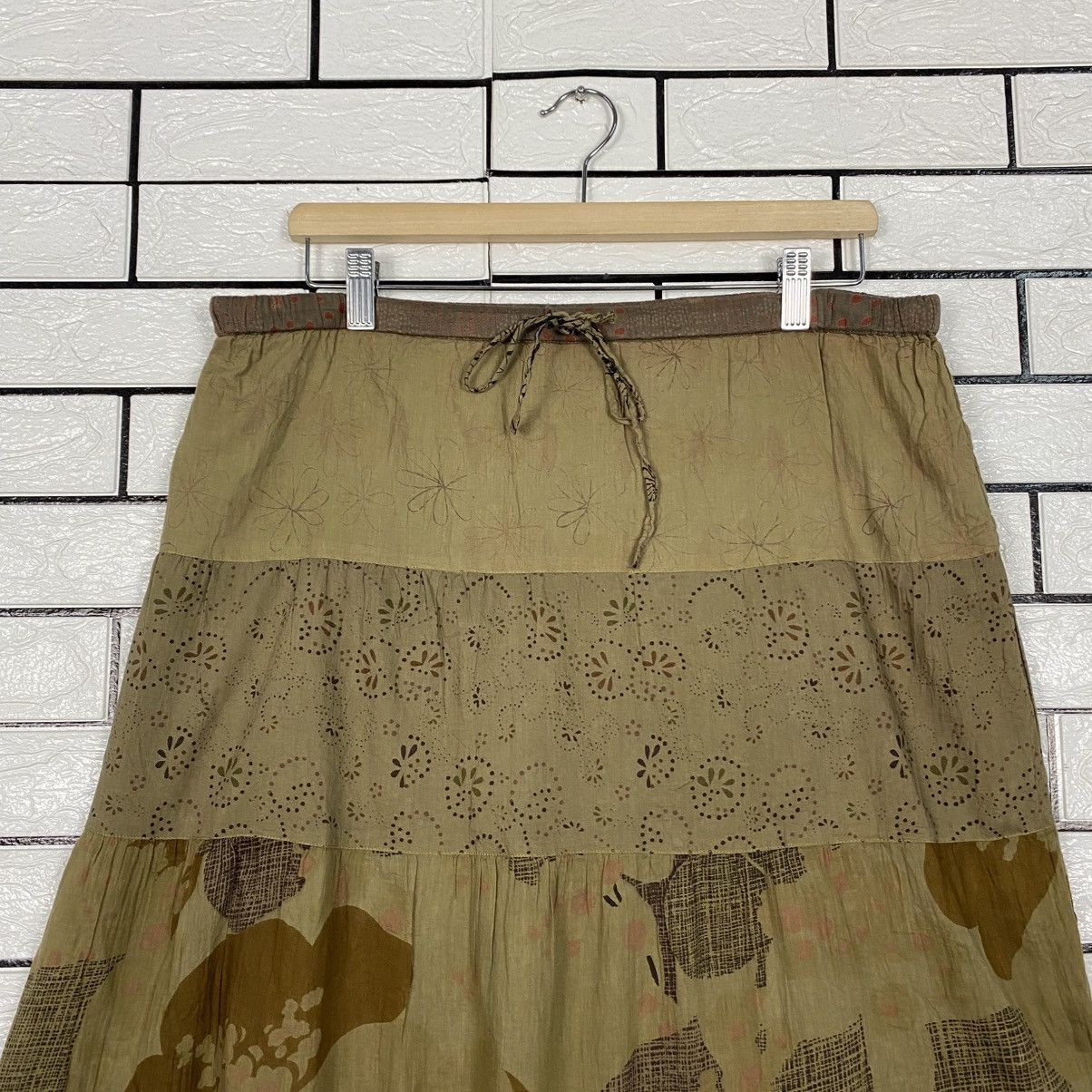 Japanese Brand 📌Vintage Long Skirt Full Print Design Unbranded Issey Miyake Size 32" / US 10 / IT 46 - 4 Thumbnail