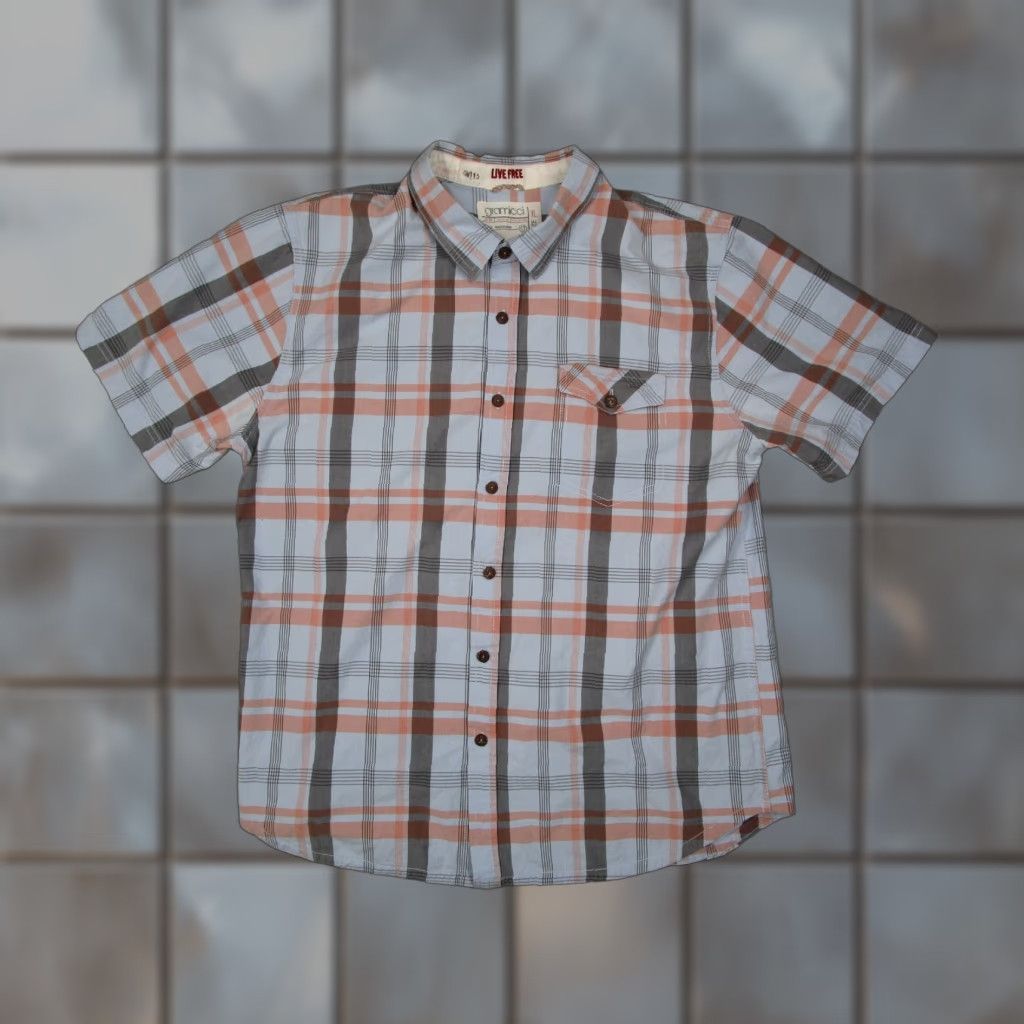 Gramicci VINTAGE Gramicci Men's Short Sleeve Button-Up Shirt XL Blue Checked Cotton Casual Travel Work Size US XL / EU 56 / 4 - 1 Thumbnail