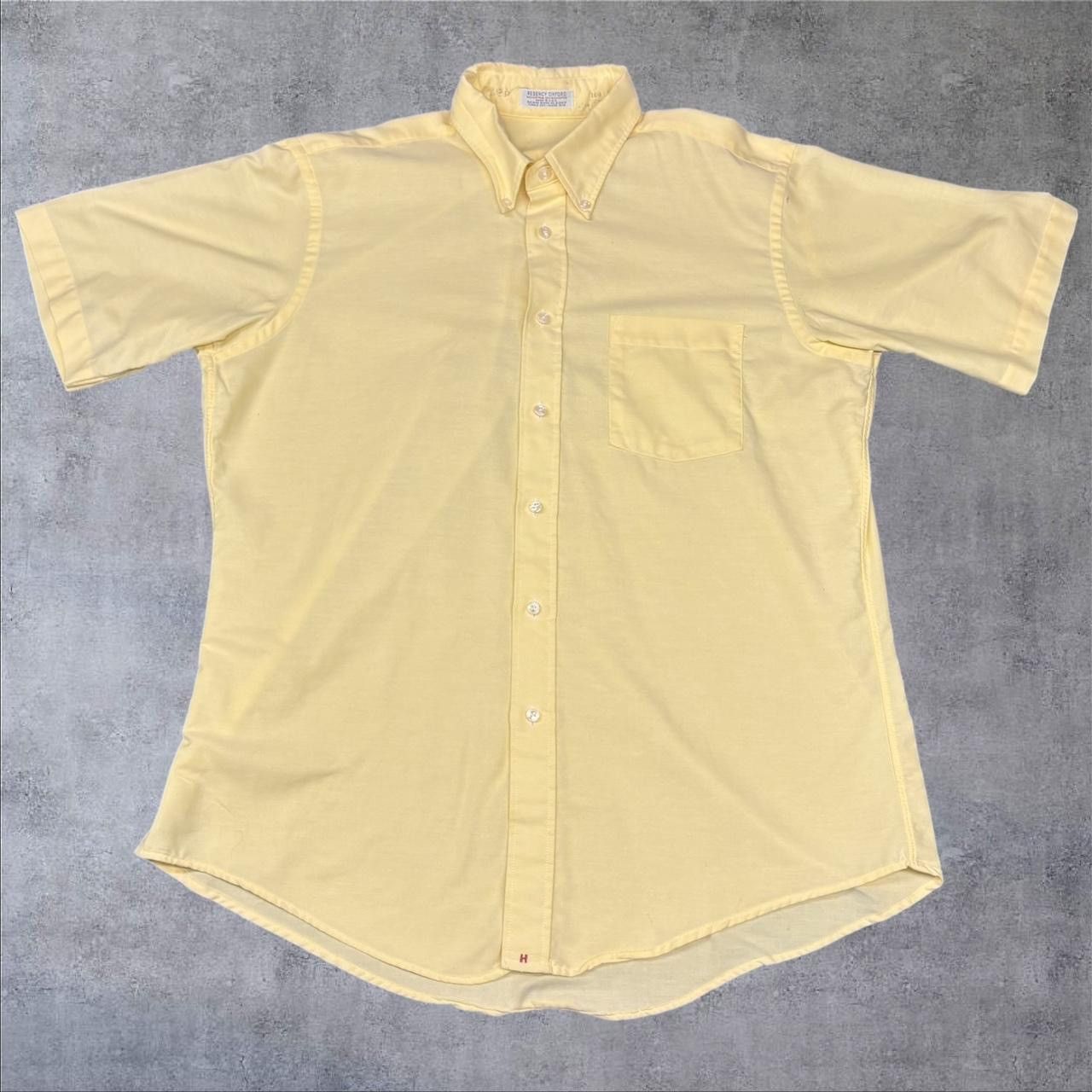 Vintage Vintage Yellow Short Sleeve Button Size US XL / EU 56 / 4 - 1 Thumbnail