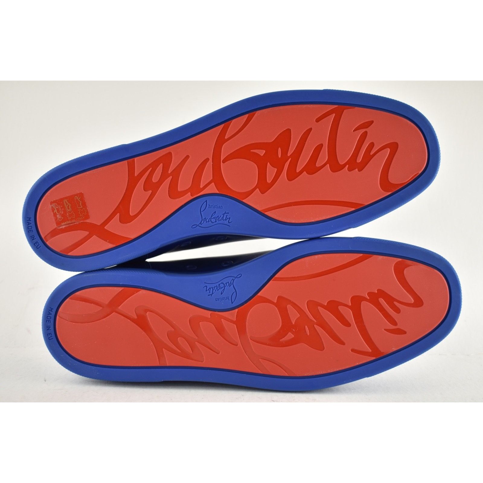 Christian Louboutin Christian Louboutin Louis Junior Spikes Flat Azzurro Blue Size US 11 / EU 44 - 11 Thumbnail